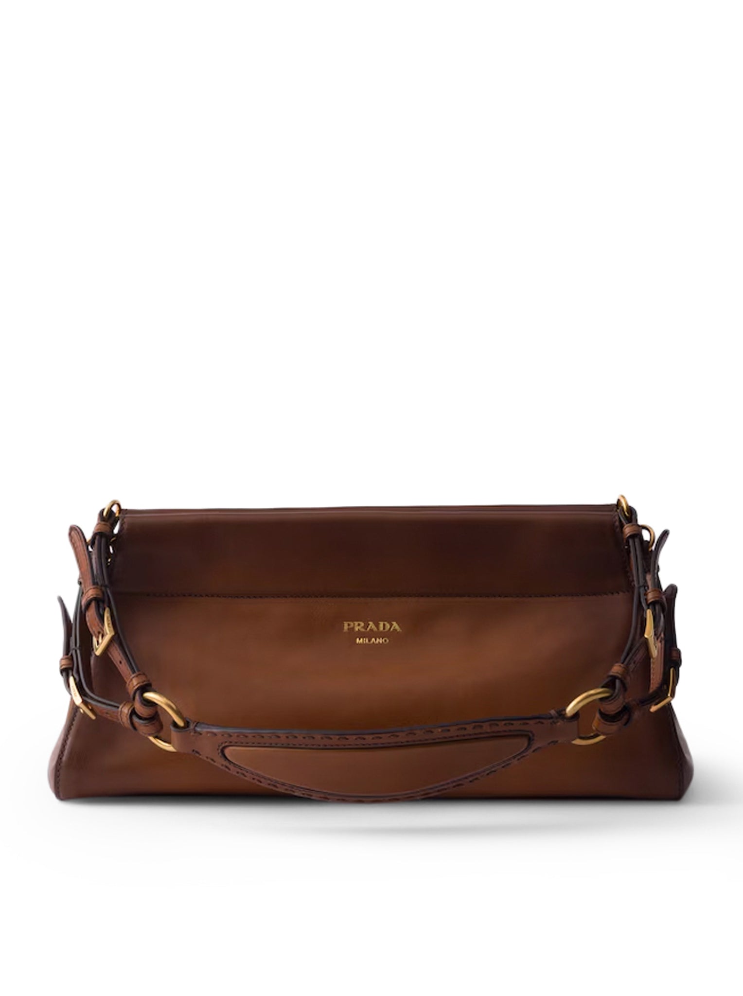 Enchaîné Medium Leather Bag Prada – Гарантія оригінальності – боковий вид