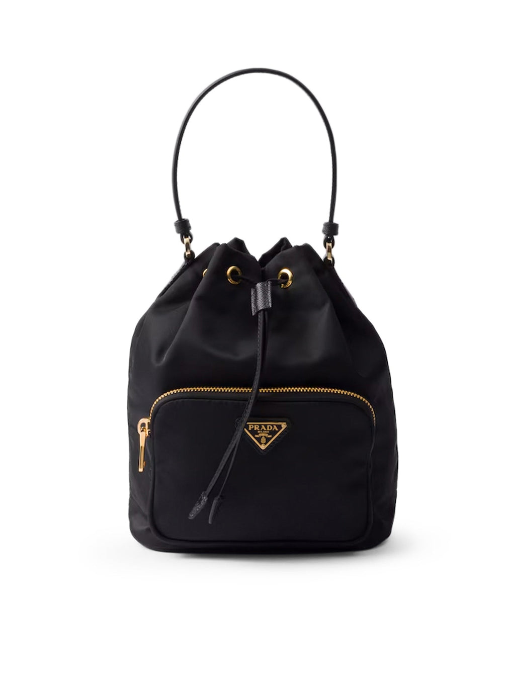 Оригінальна Duet Re Nylon Bucket Bag Prada – боковий вид