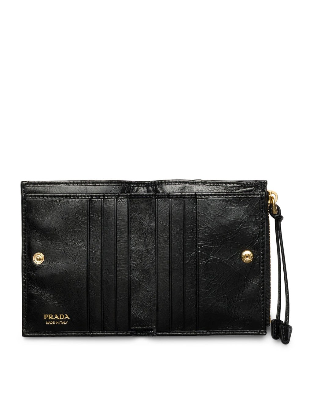 Small Leather Wallet Prada – Гарантія оригінальності – детальний вид