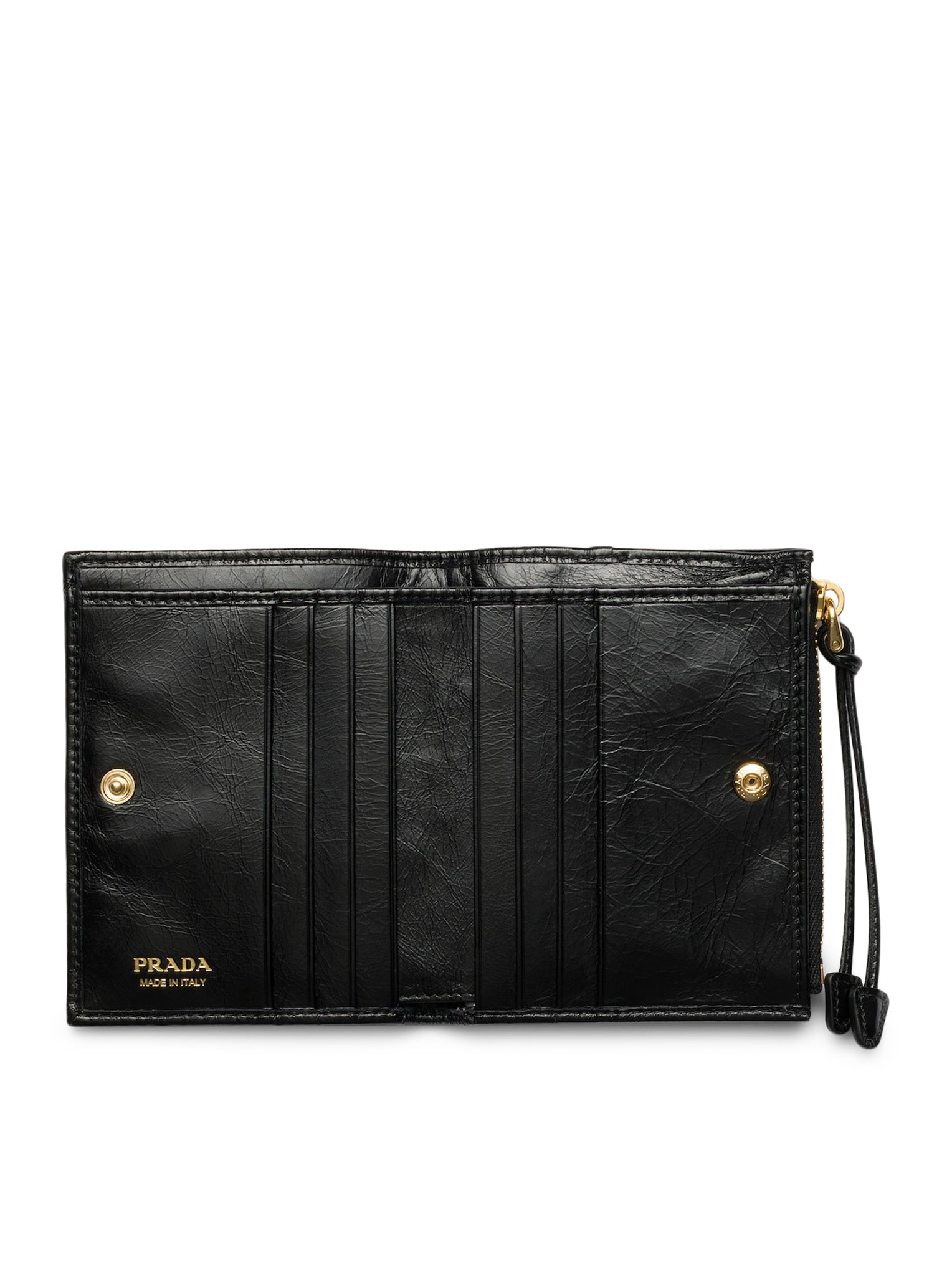Small Leather Wallet Prada – Гарантія оригінальності – детальний вид
