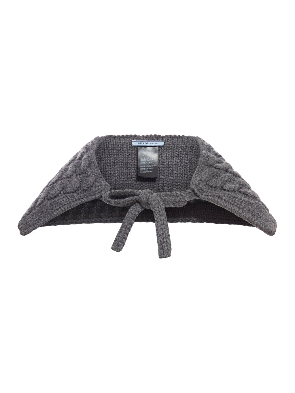 Woven Shawl In Wool And Cashmere Blend Prada оригінал – Купити в Україні – боковий вид