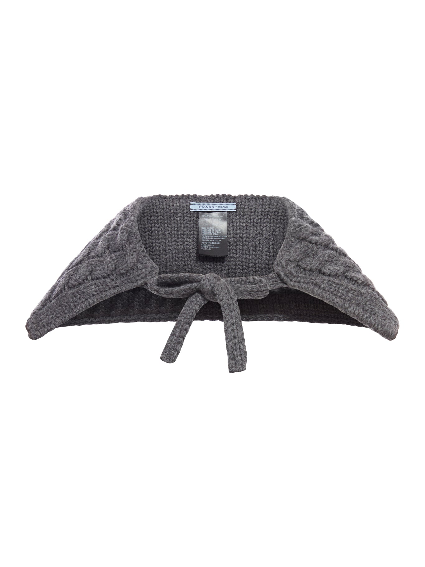 Woven Shawl In Wool And Cashmere Blend Prada оригінал – Купити в Україні – боковий вид