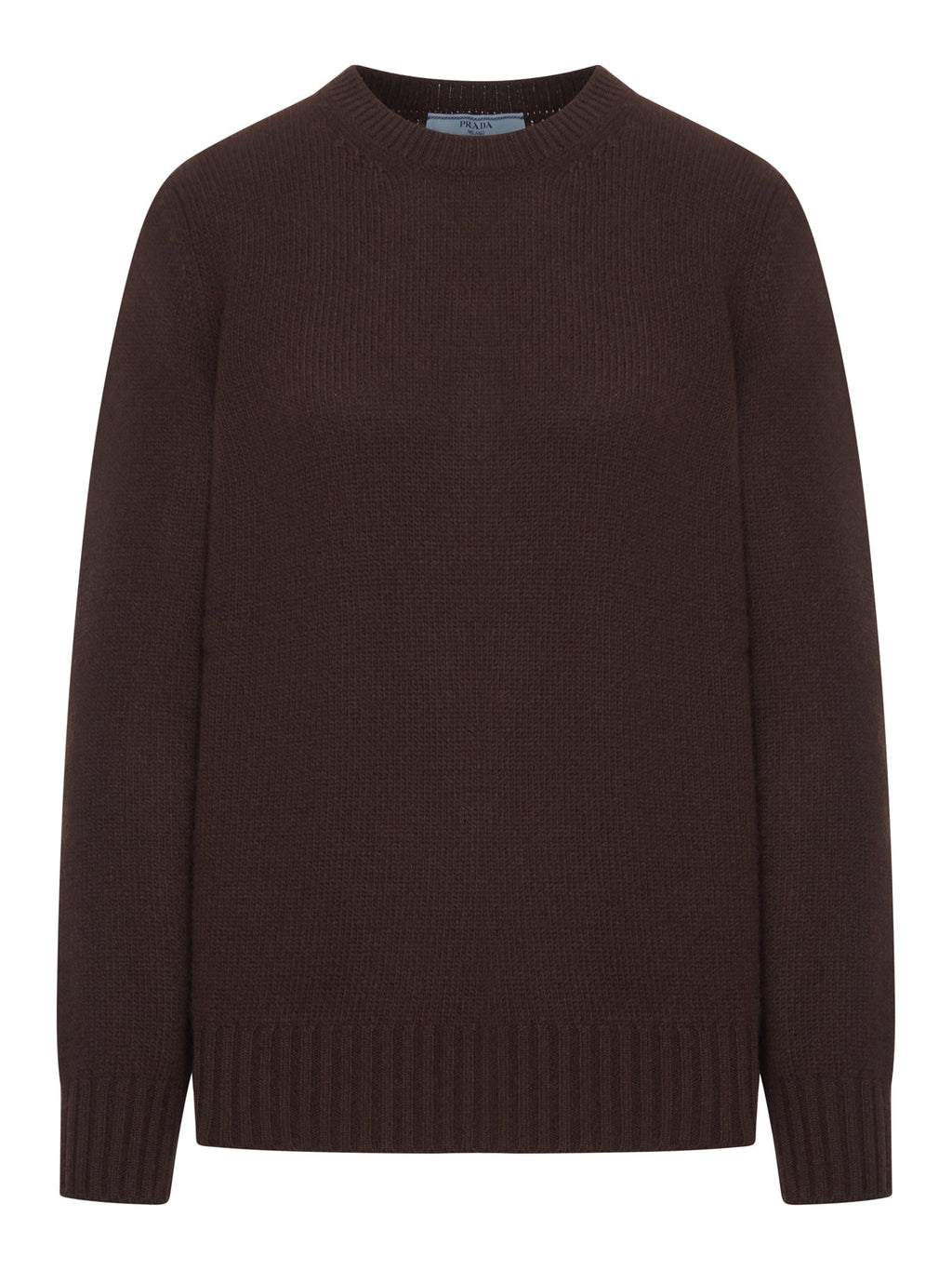 Crew Neck Sweater In Cashmere Wool Prada оригінал – Купити в Україні – боковий вид