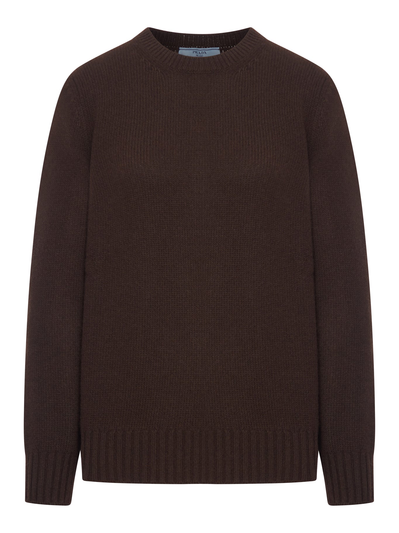 Crew Neck Sweater In Cashmere Wool Prada оригінал – Купити в Україні – боковий вид
