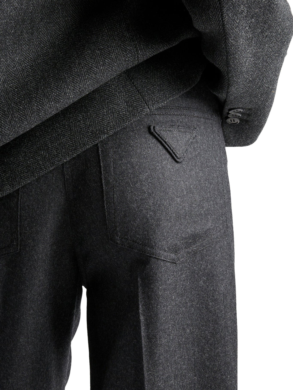 Wool Flannel Trousers Prada – Гарантія оригінальності – збільшений вид