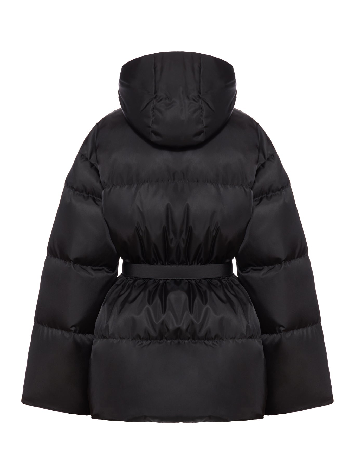 Оригінальна Long Down Jacket With Waist Belt Prada – вид ззаду