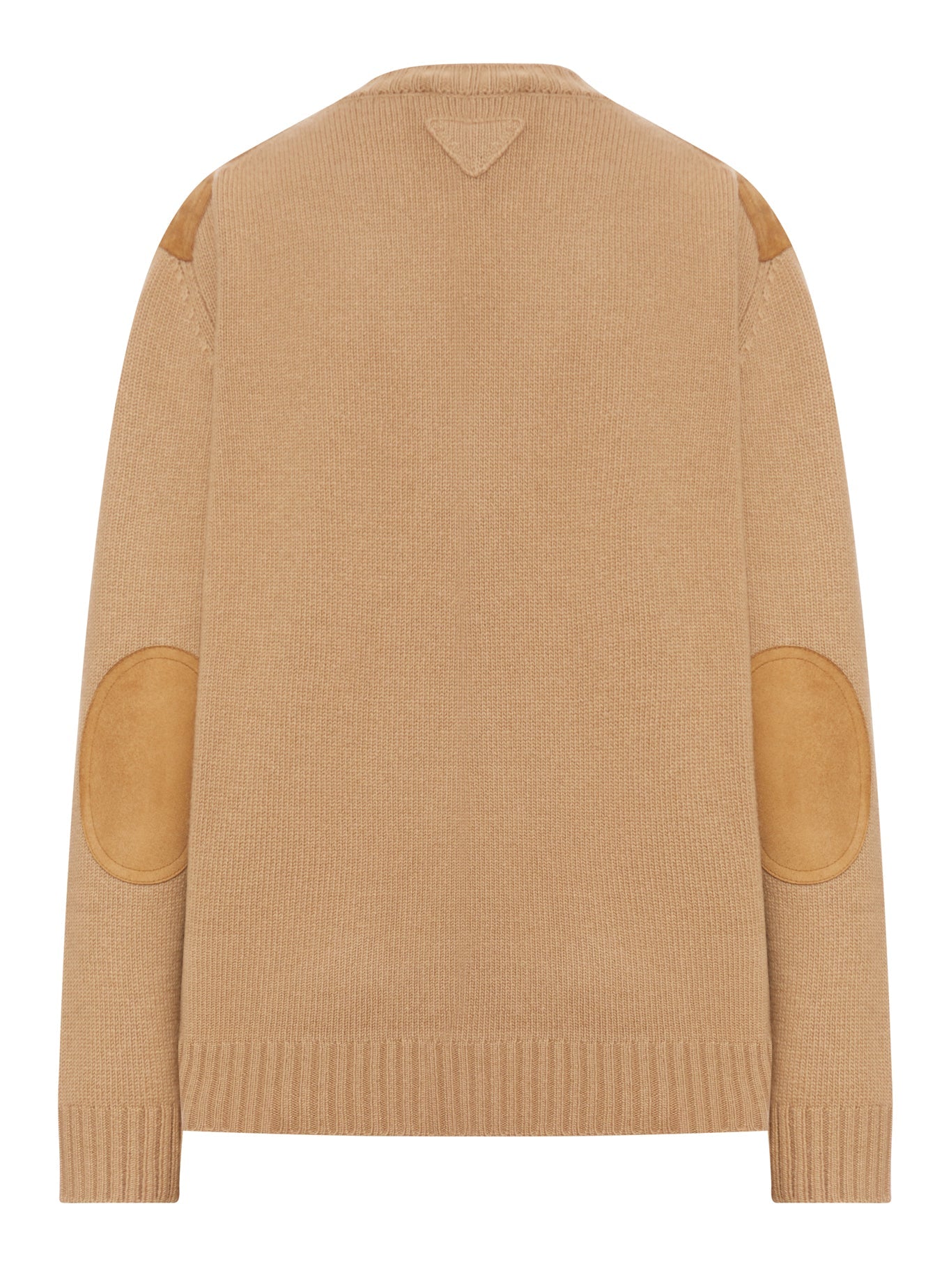 Wool And Cashmere Sweater With Suede Inserts Prada – Гарантія оригінальності – вид ззаду
