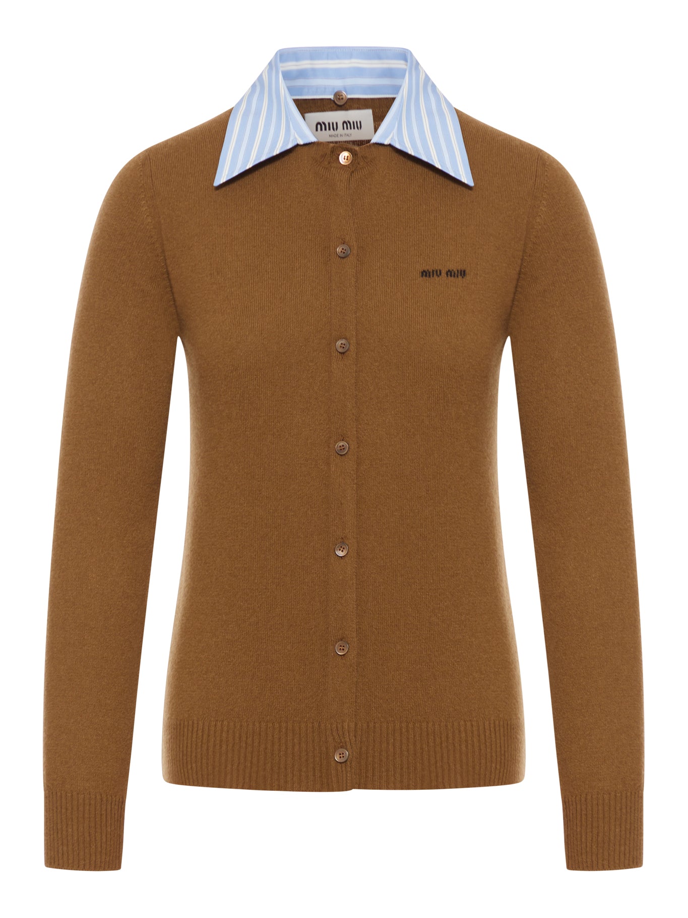Cashmere Cardigan Miu miu – Гарантія оригінальності – боковий вид