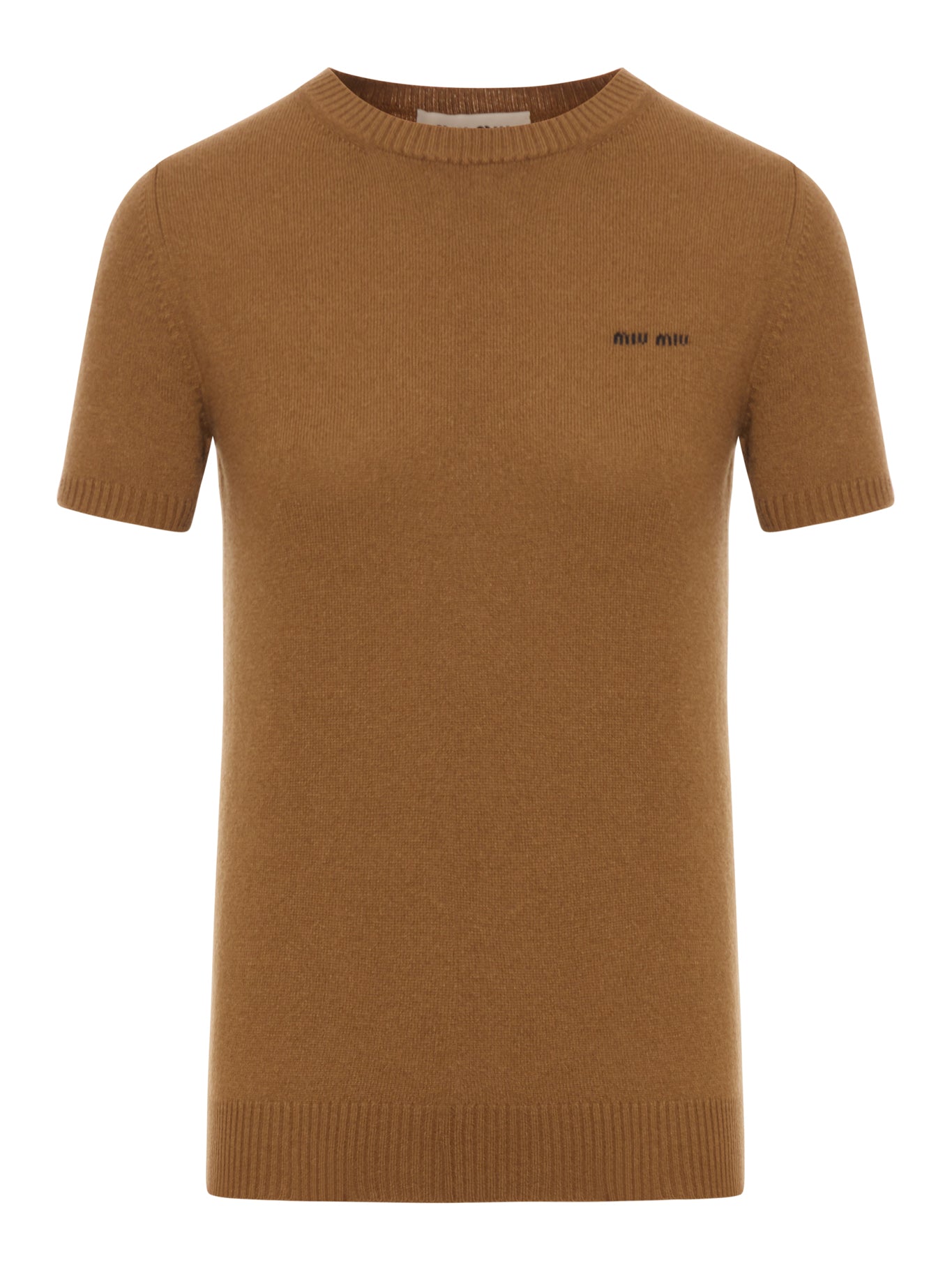 Оригінальна Cashmere Short Sleeve Sweater Miu miu – боковий вид