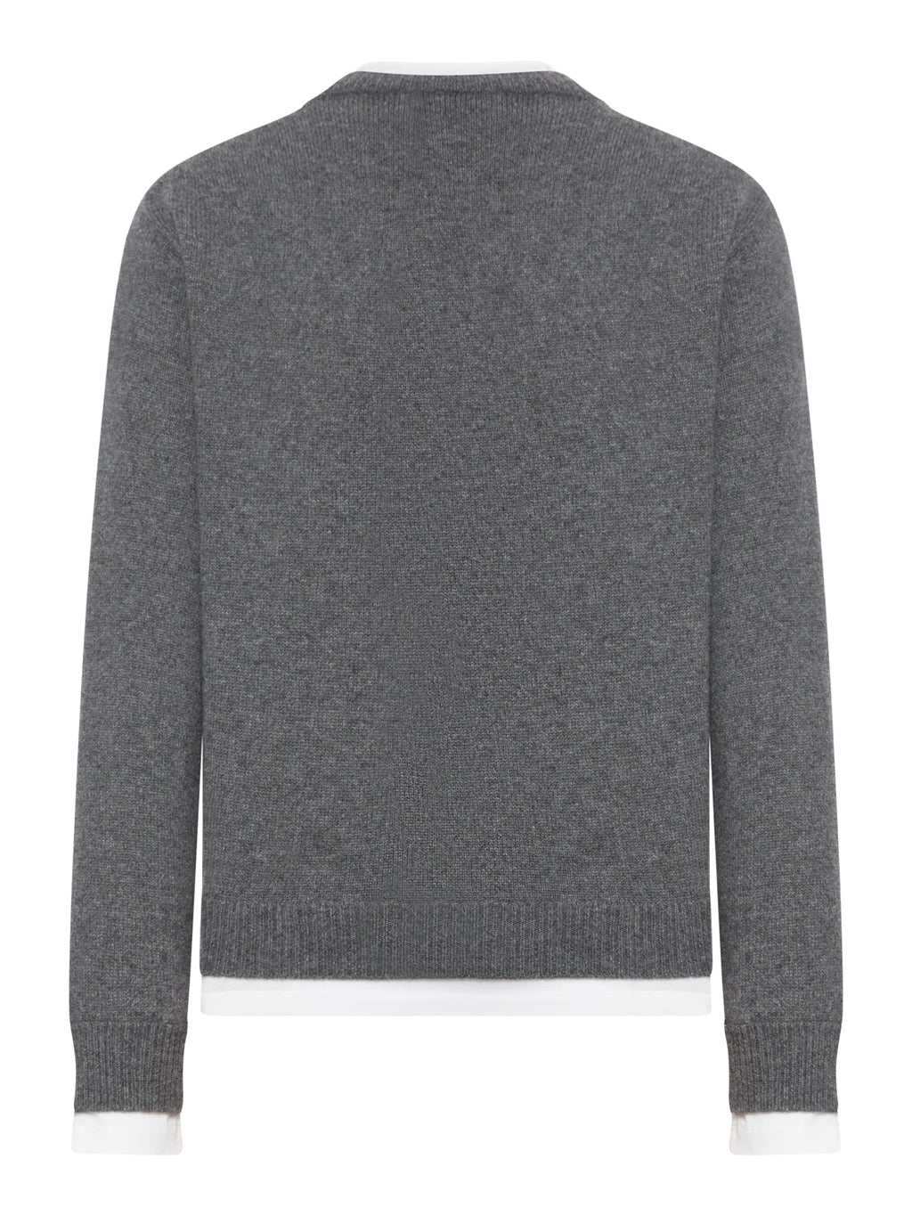 Оригінальна Cashmere Sweater With Contrasting Inserts Miu miu – вид ззаду