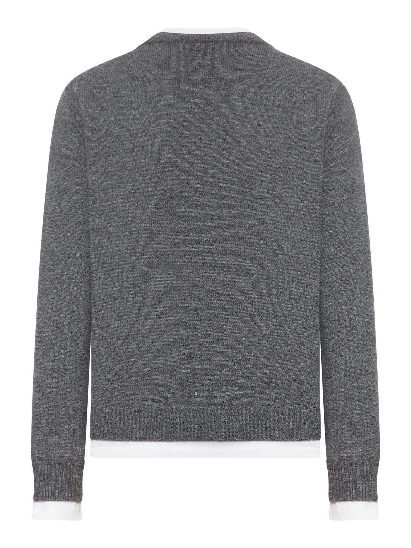 Оригінальна Cashmere Sweater With Contrasting Inserts Miu miu – вид ззаду