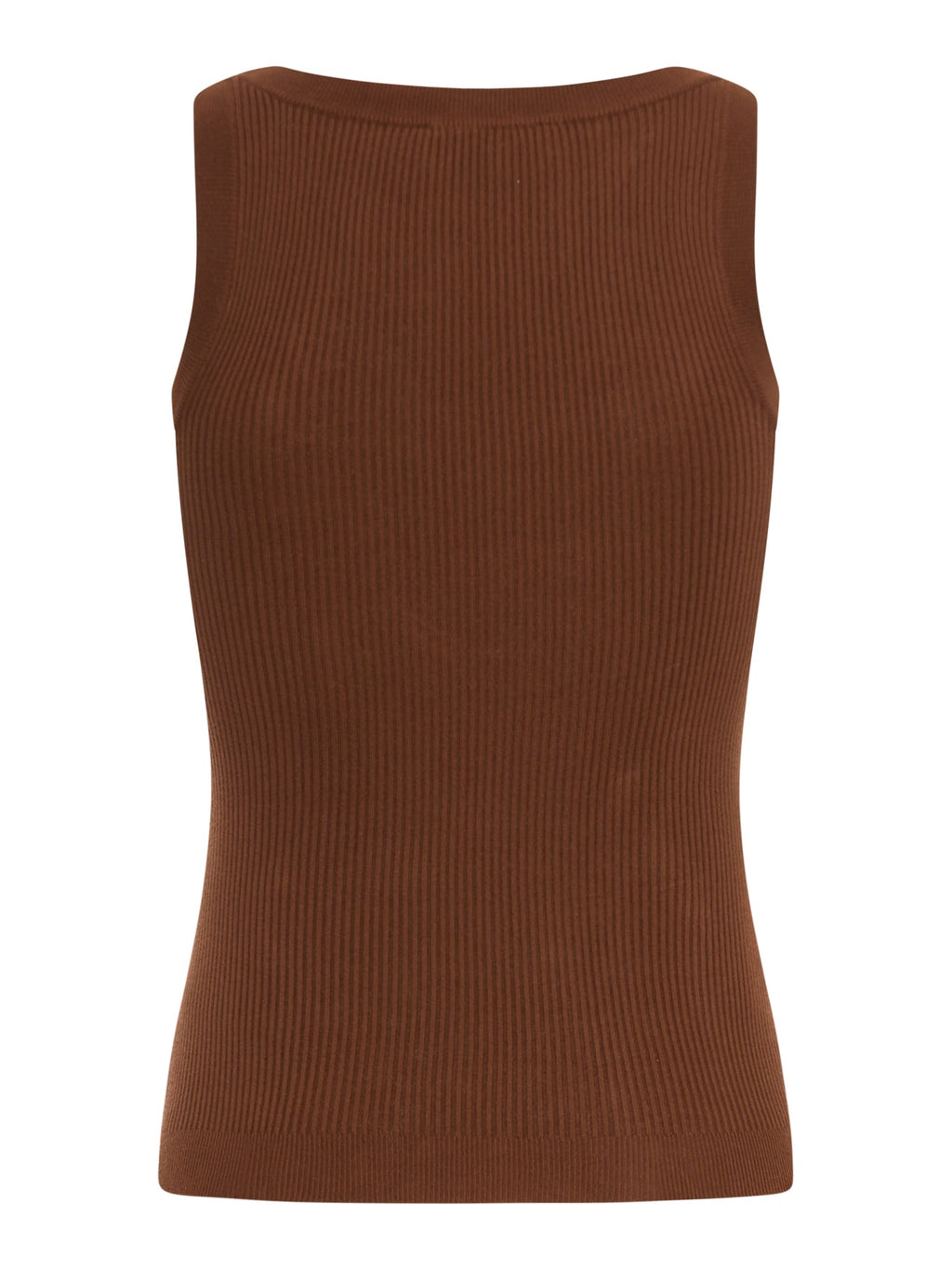 Оригінальна Ribbed Cotton Tank Top Miu miu – вид ззаду