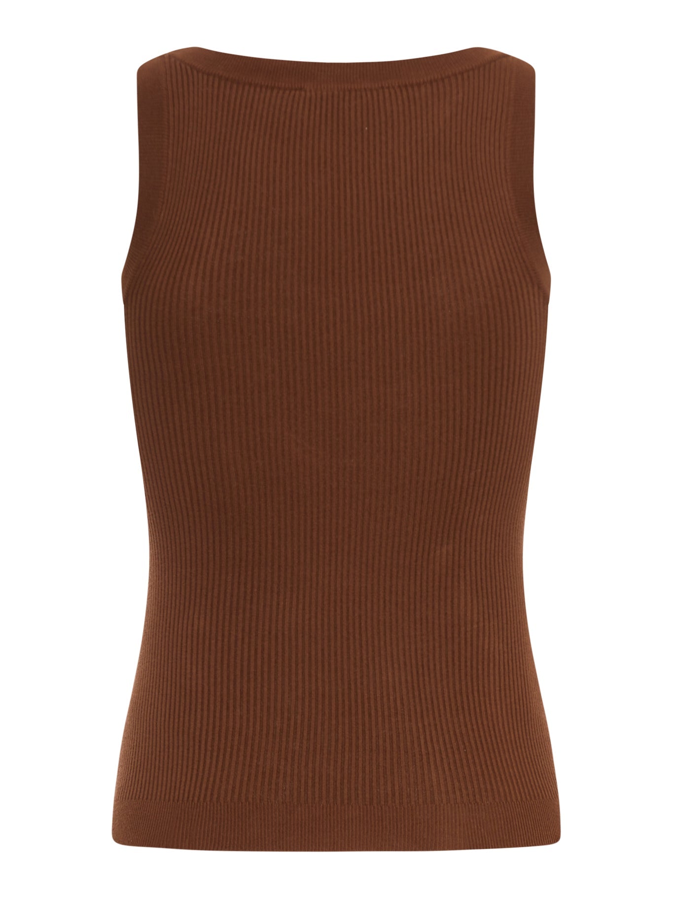 Оригінальна Ribbed Cotton Tank Top Miu miu – вид ззаду