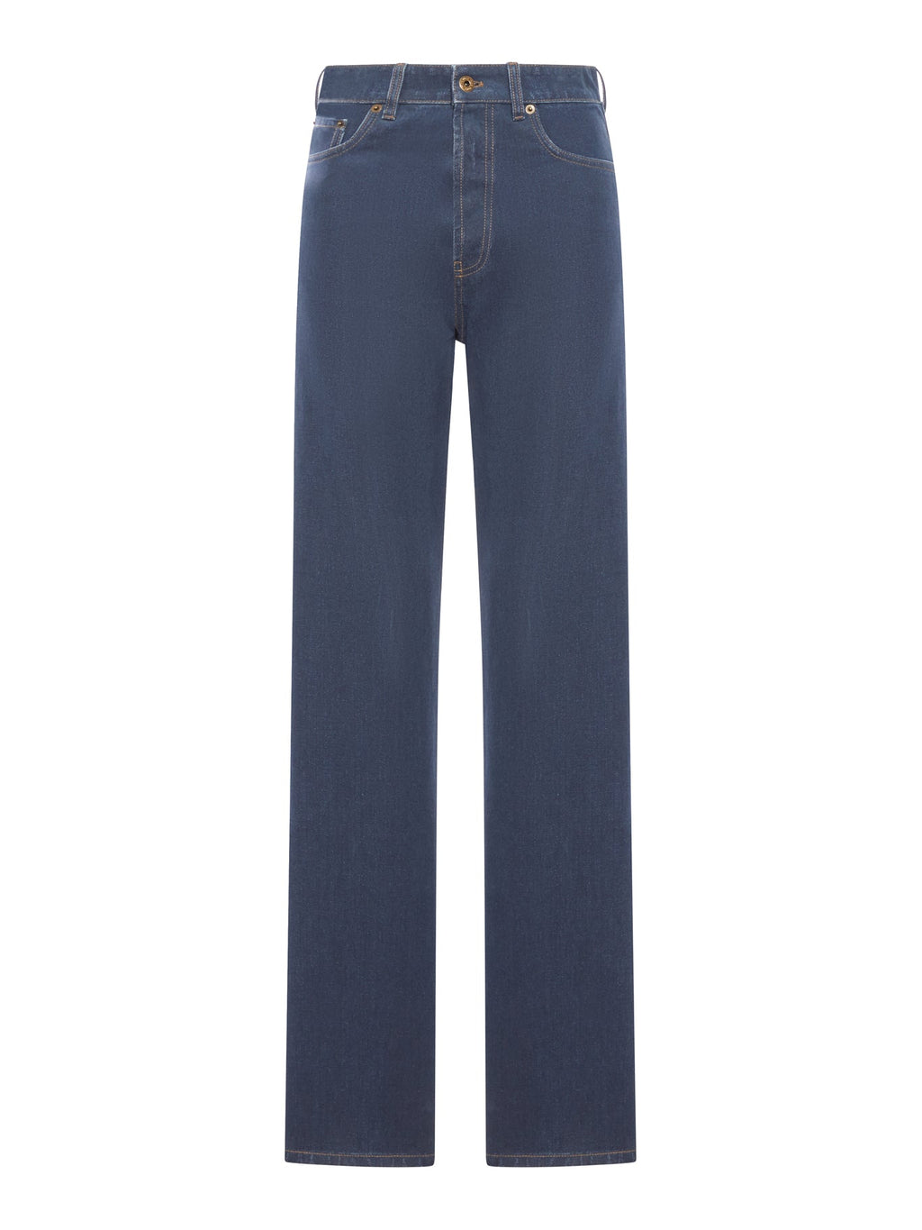 Оригінальна Wide Leg Pants With Embroidered Logo Miu miu – боковий вид