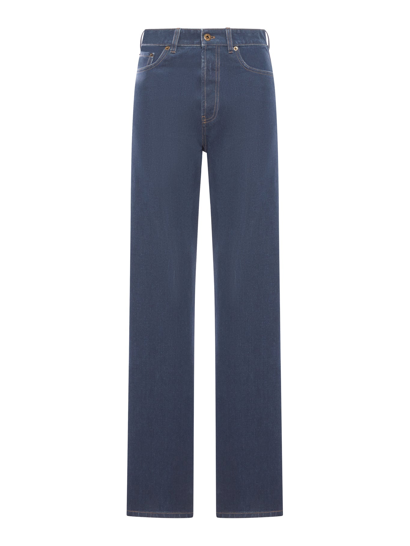 Оригінальна Wide Leg Pants With Embroidered Logo Miu miu – боковий вид