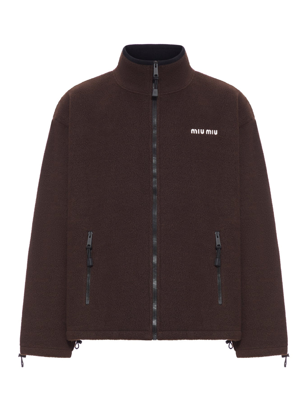 High Neck Fleece Jacket Miu miu оригінал – Купити в Україні – боковий вид