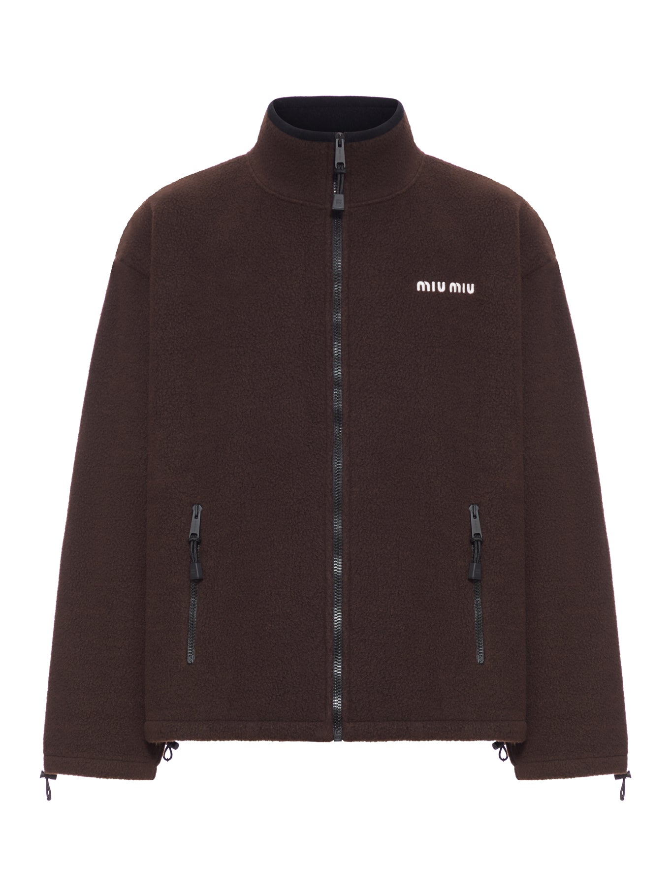 High Neck Fleece Jacket Miu miu оригінал – Купити в Україні – боковий вид
