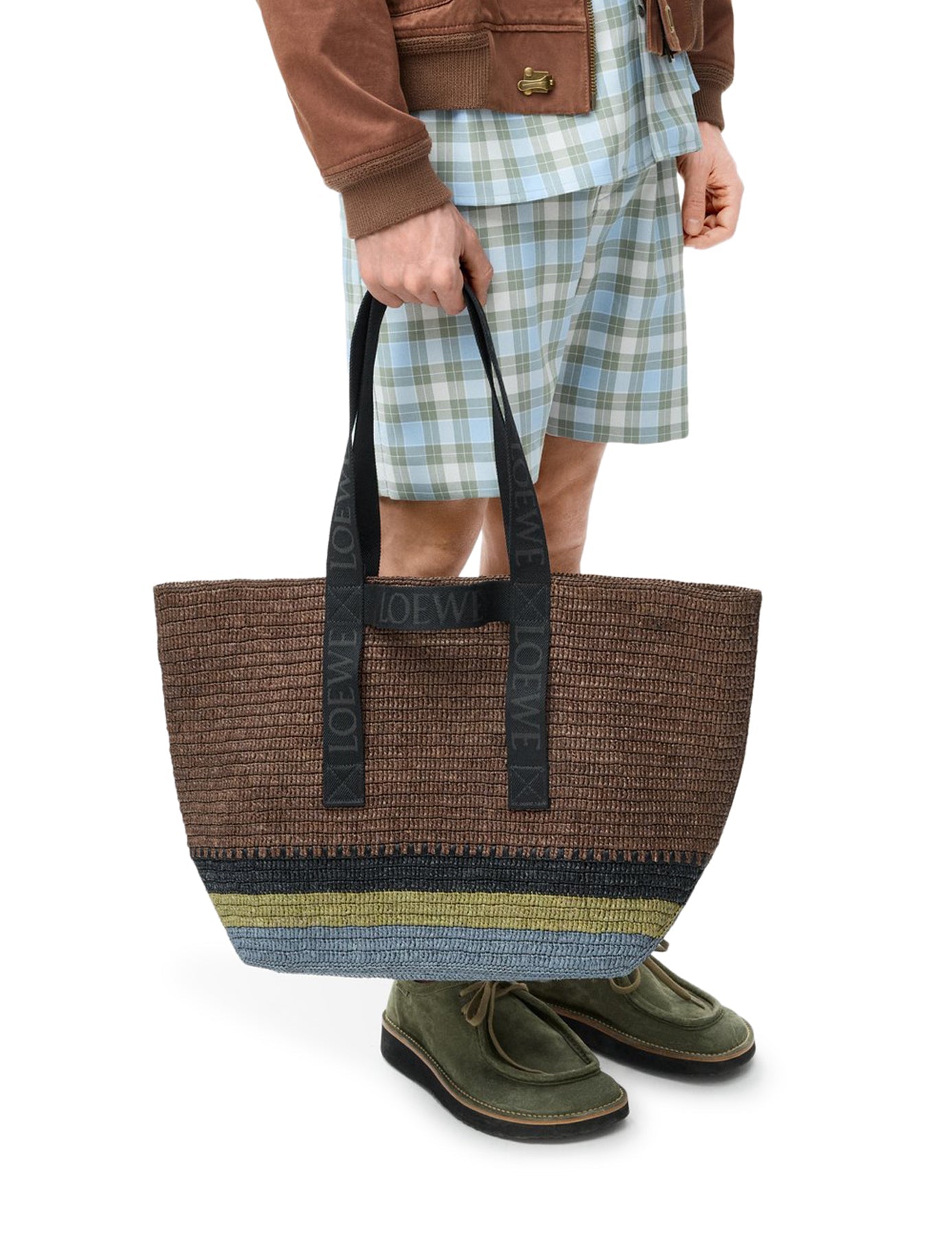 Raffia Fold Shopper Loewe оригінал – Купити в Україні – вид ззаду