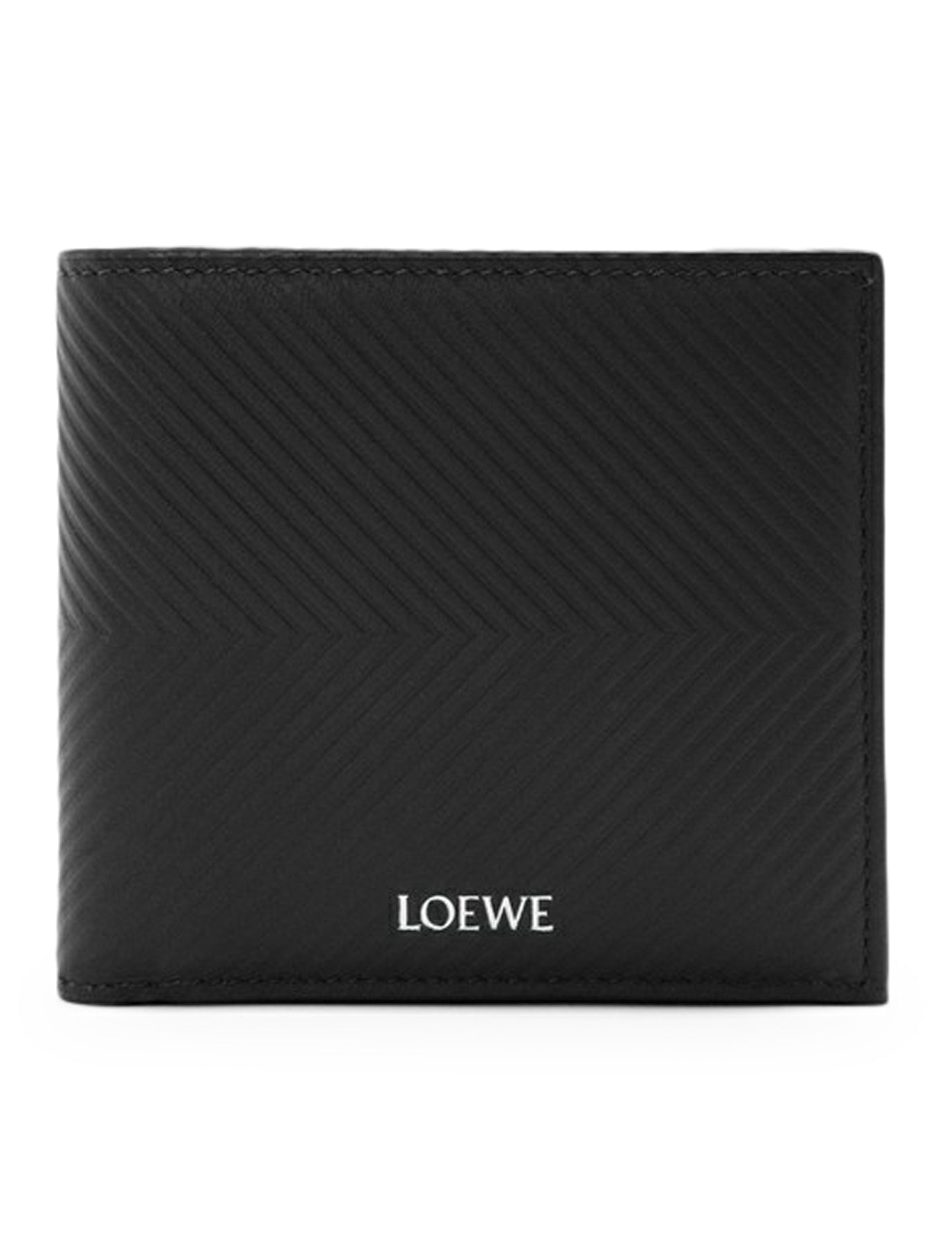 Textured Calfskin Bifold Wallet Loewe – Гарантія оригінальності – боковий вид