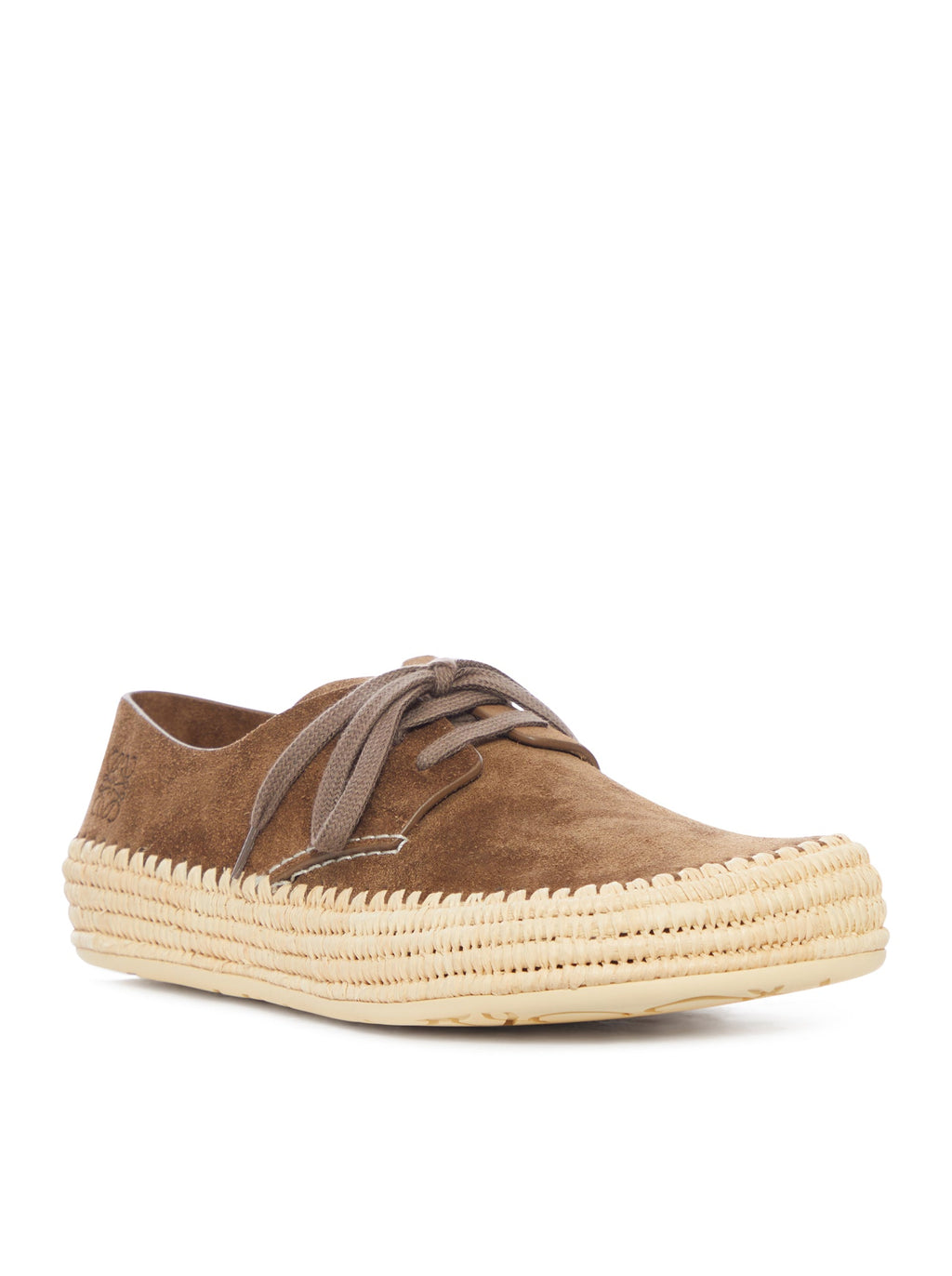 Rio Lace-Up Shoes In Suede And Raffia Loewe оригінал – Купити в Україні – вид ззаду