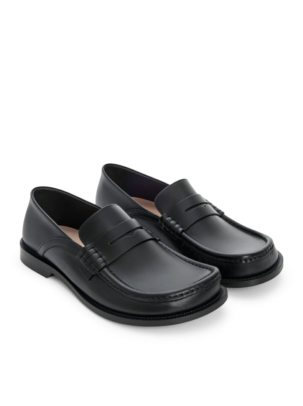 CAMPO FLAP BACK LEATHER LOAFERS LOEWE оригінал – Купити в Україні – вид ззаду