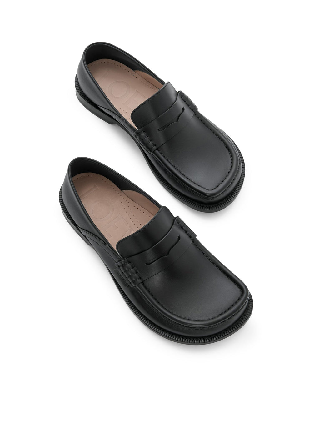 CAMPO FLAP BACK LEATHER LOAFERS LOEWE оригінал – Купити в Україні – детальний вид