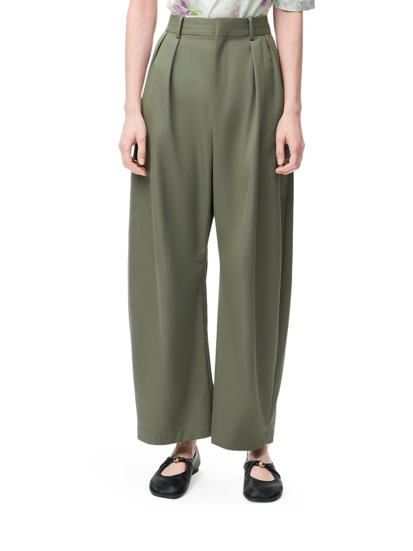 Barrel Cotton And Silk Trousers Loewe – Гарантія оригінальності – детальний вид