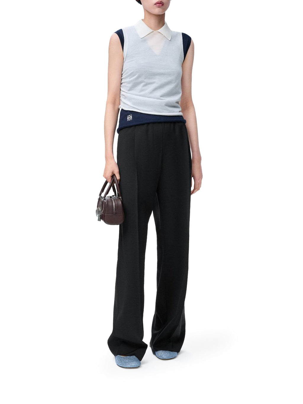 Оригінальна Trousers In Wool Loewe – вид ззаду