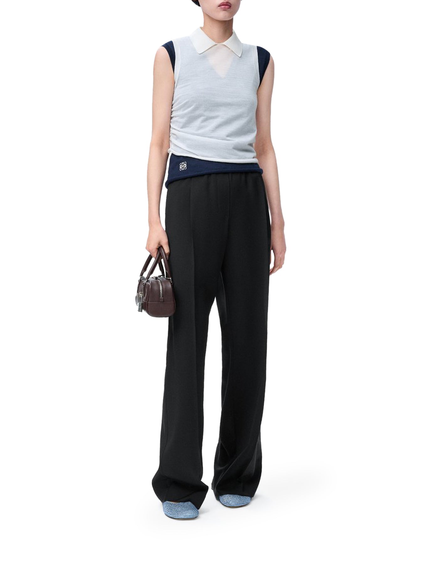 Оригінальна Trousers In Wool Loewe – вид ззаду