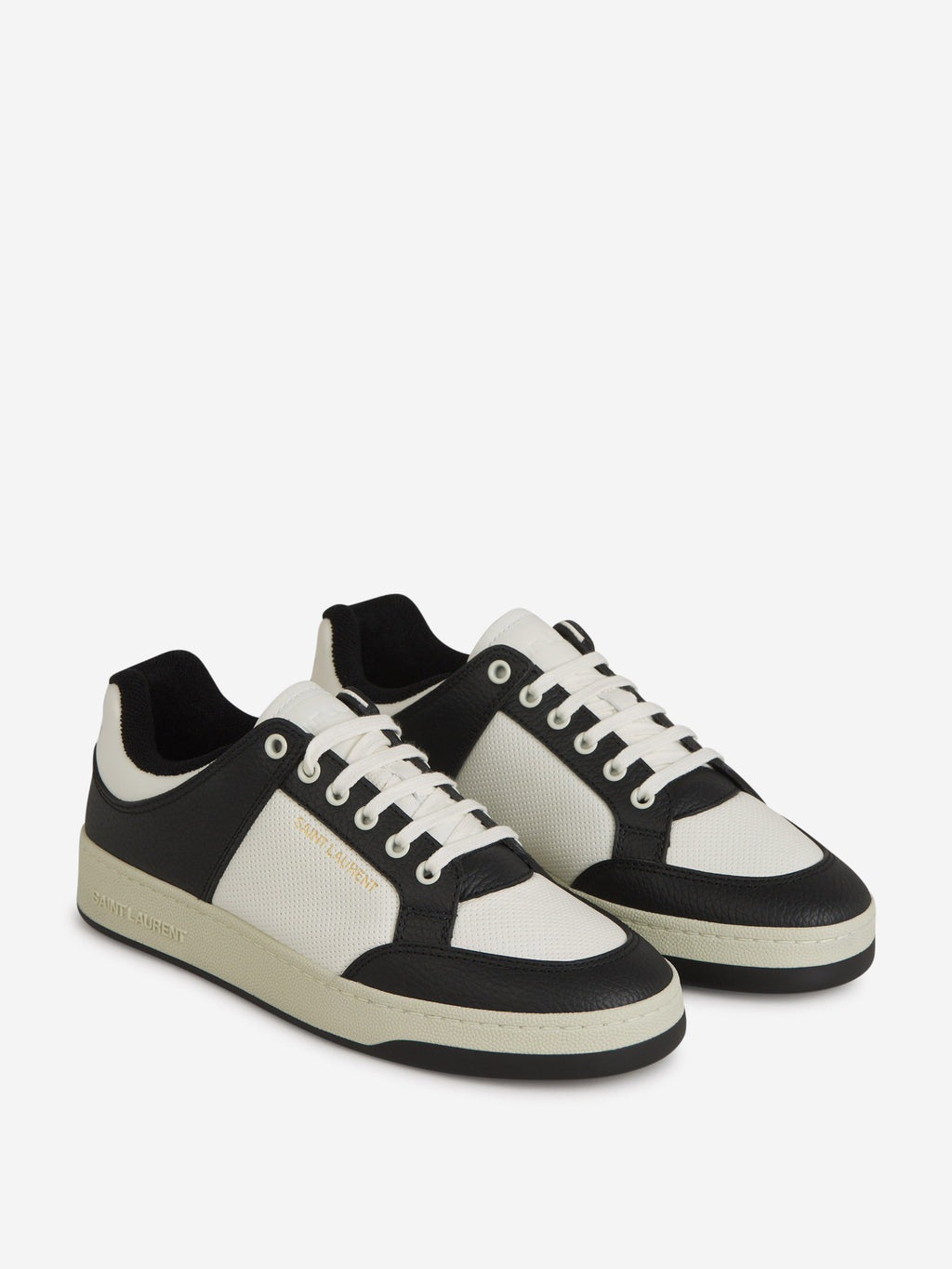 Logo Leather Sneakers Saint laurent оригінал – Купити в Україні – вид ззаду