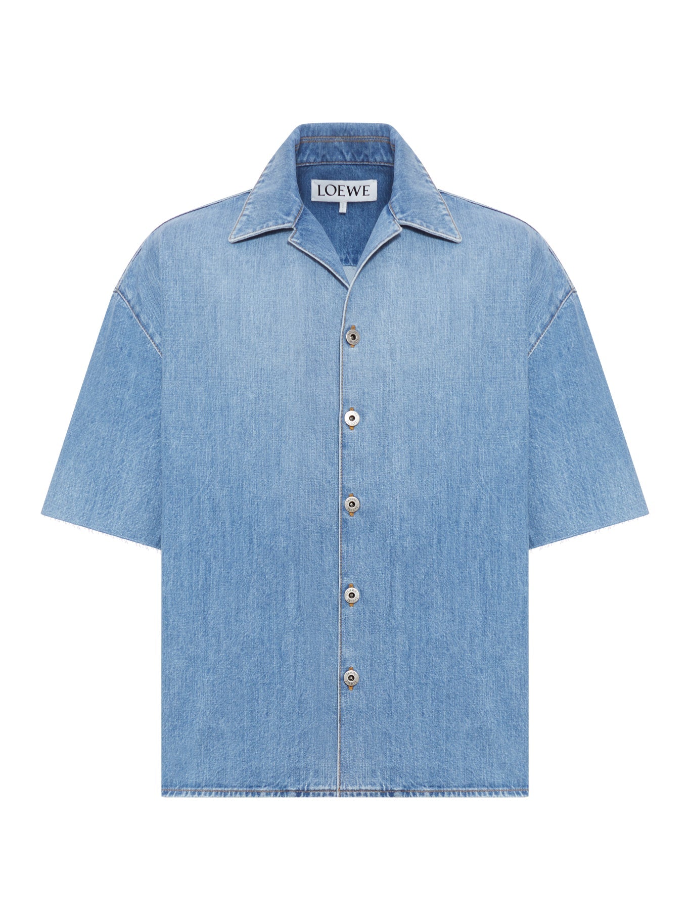 Anagram Denim Short Sleeve Shirt Loewe – Гарантія оригінальності – боковий вид