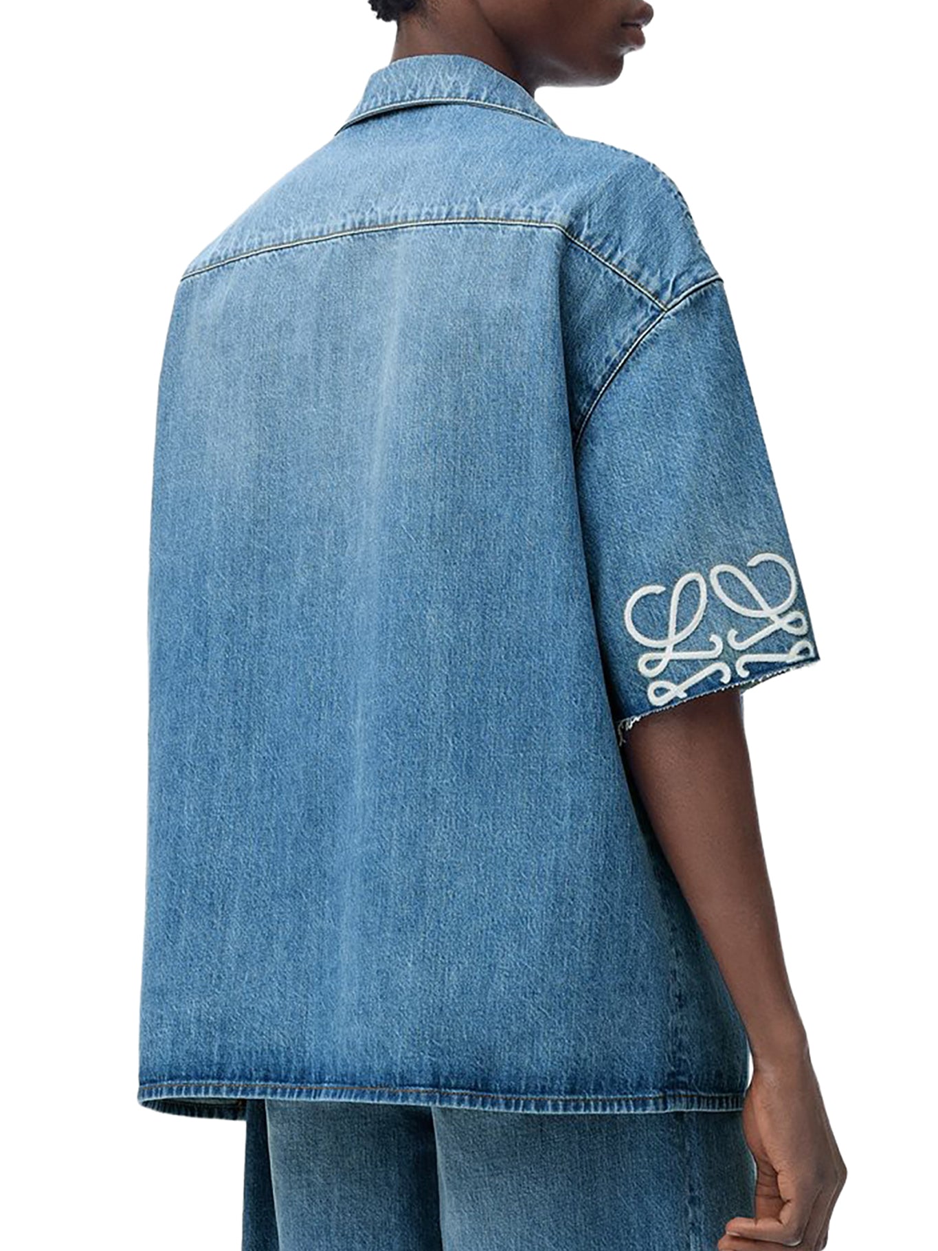 Anagram Denim Short Sleeve Shirt Loewe – Гарантія оригінальності – збільшений вид