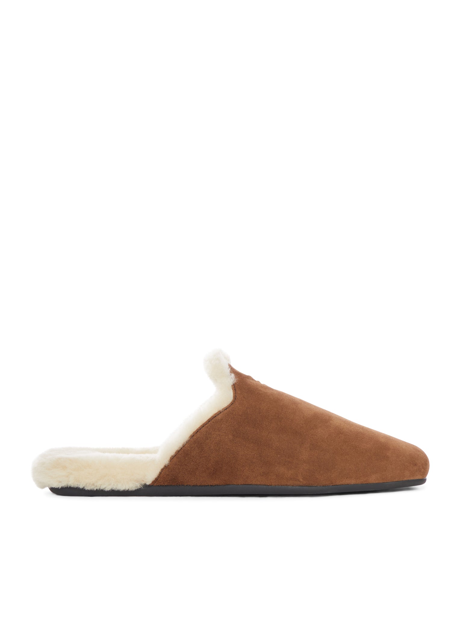 Оригінальна Suede Sabot Prada – боковий вид