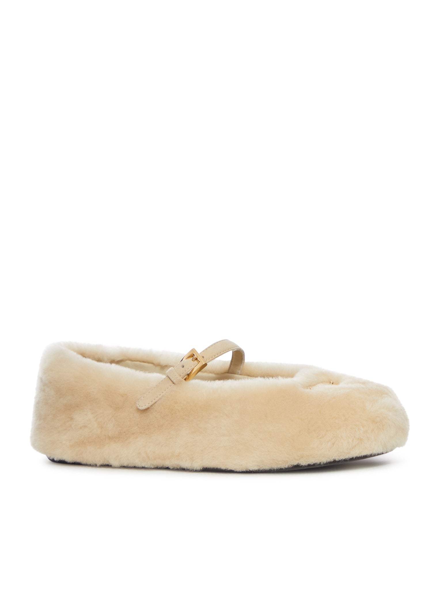 Оригінальна Shearling Ballerinas Prada – вид ззаду