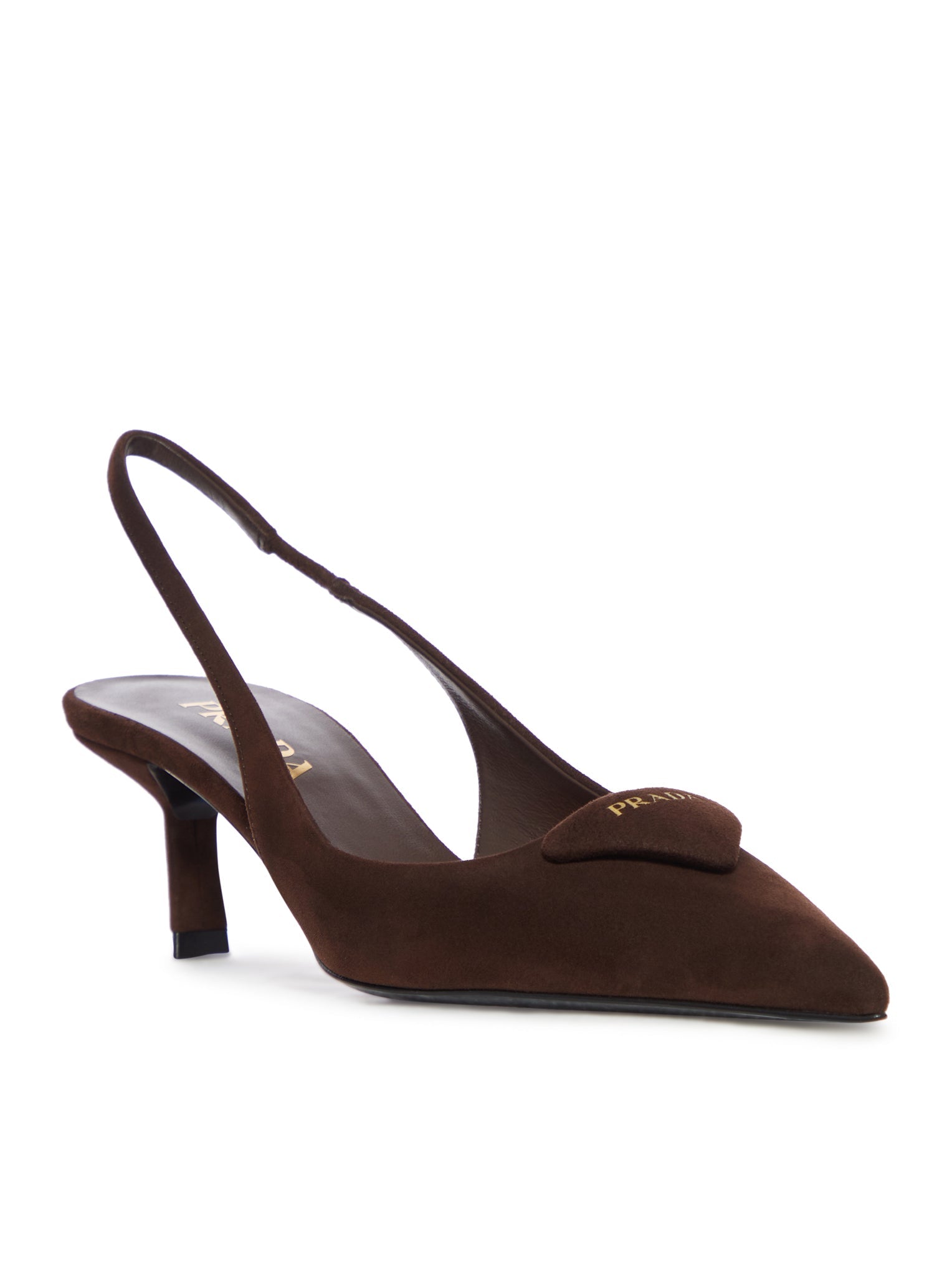 Slingback Suede Pumps Prada – Гарантія оригінальності – вид ззаду