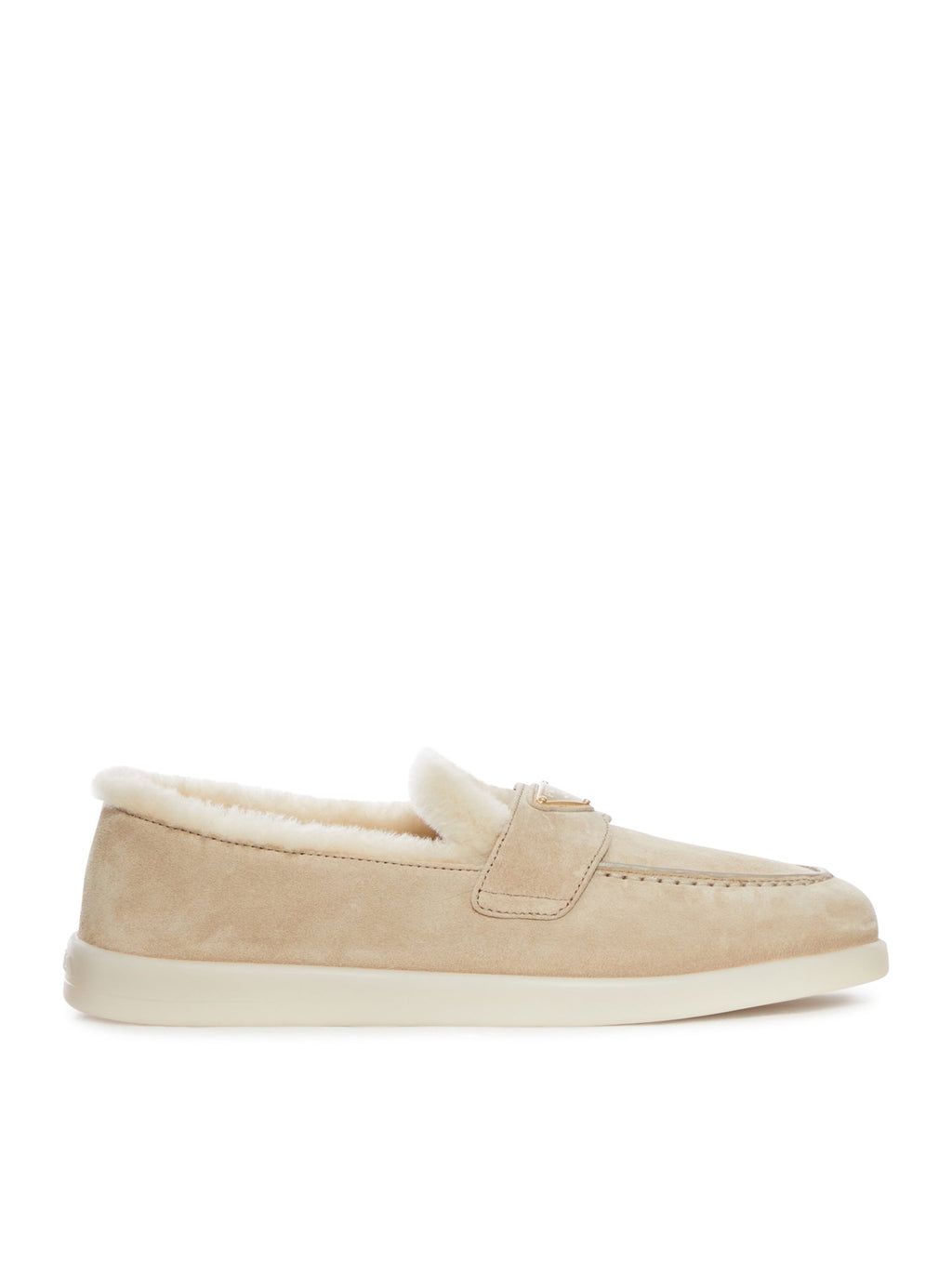 Suede And Sheepskin Loafers Prada оригінал – Купити в Україні – боковий вид