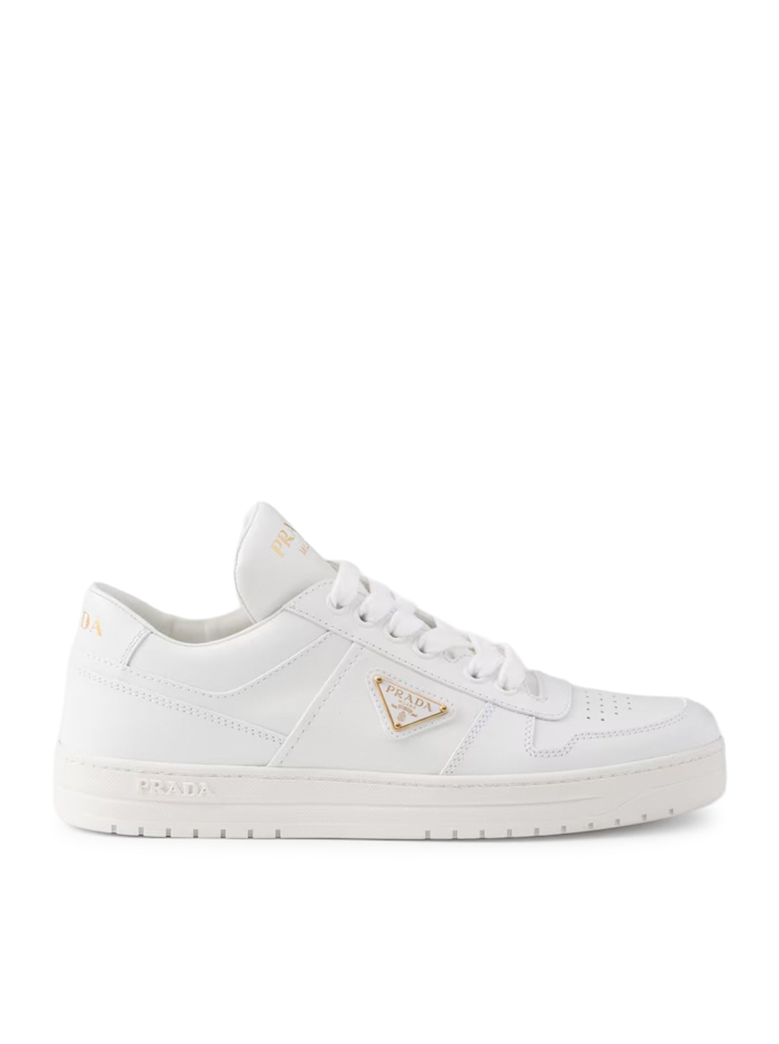 Оригінальна Downtown Leather Sneakers Prada – боковий вид
