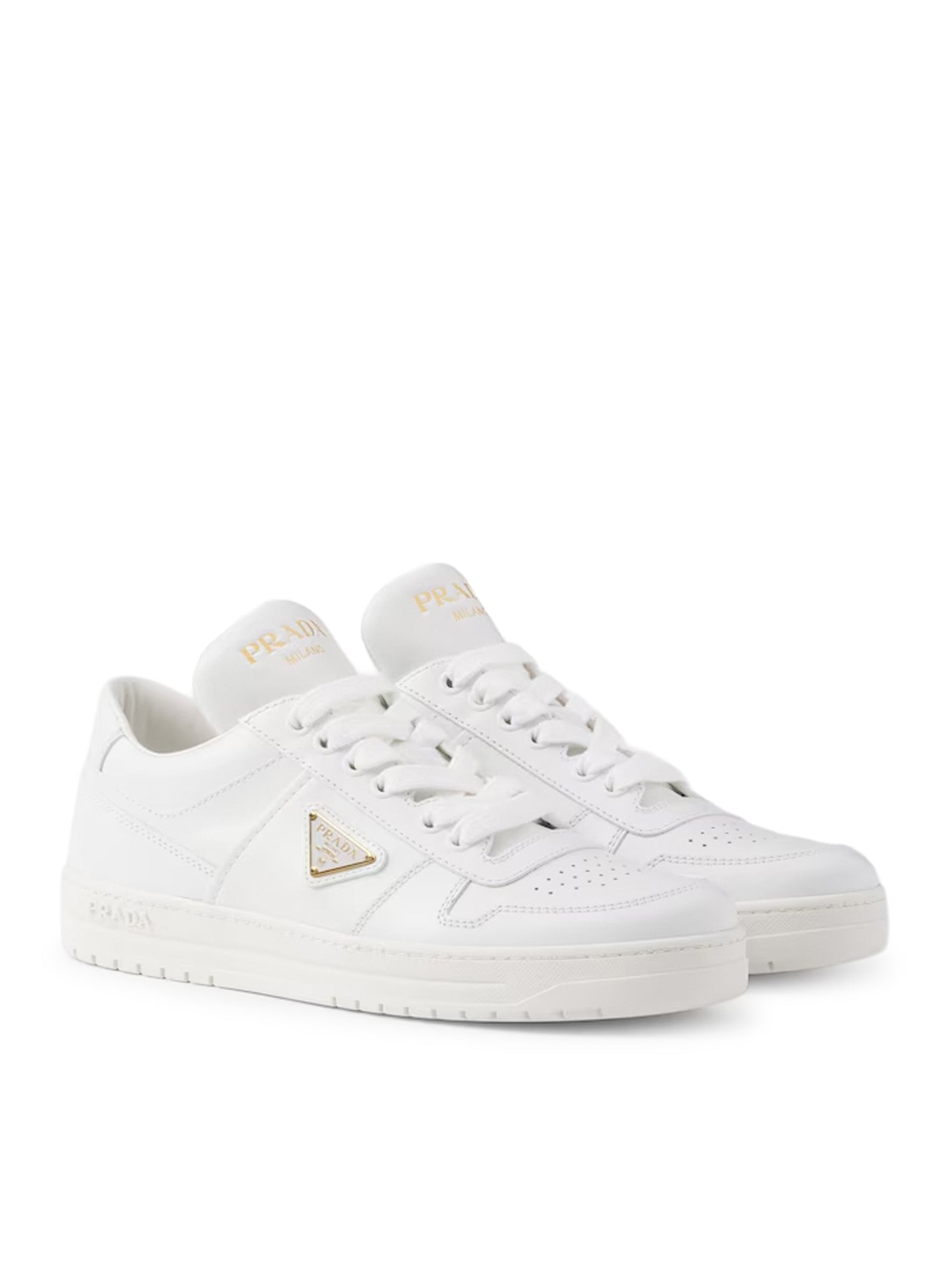 Оригінальна Downtown Leather Sneakers Prada – вид ззаду