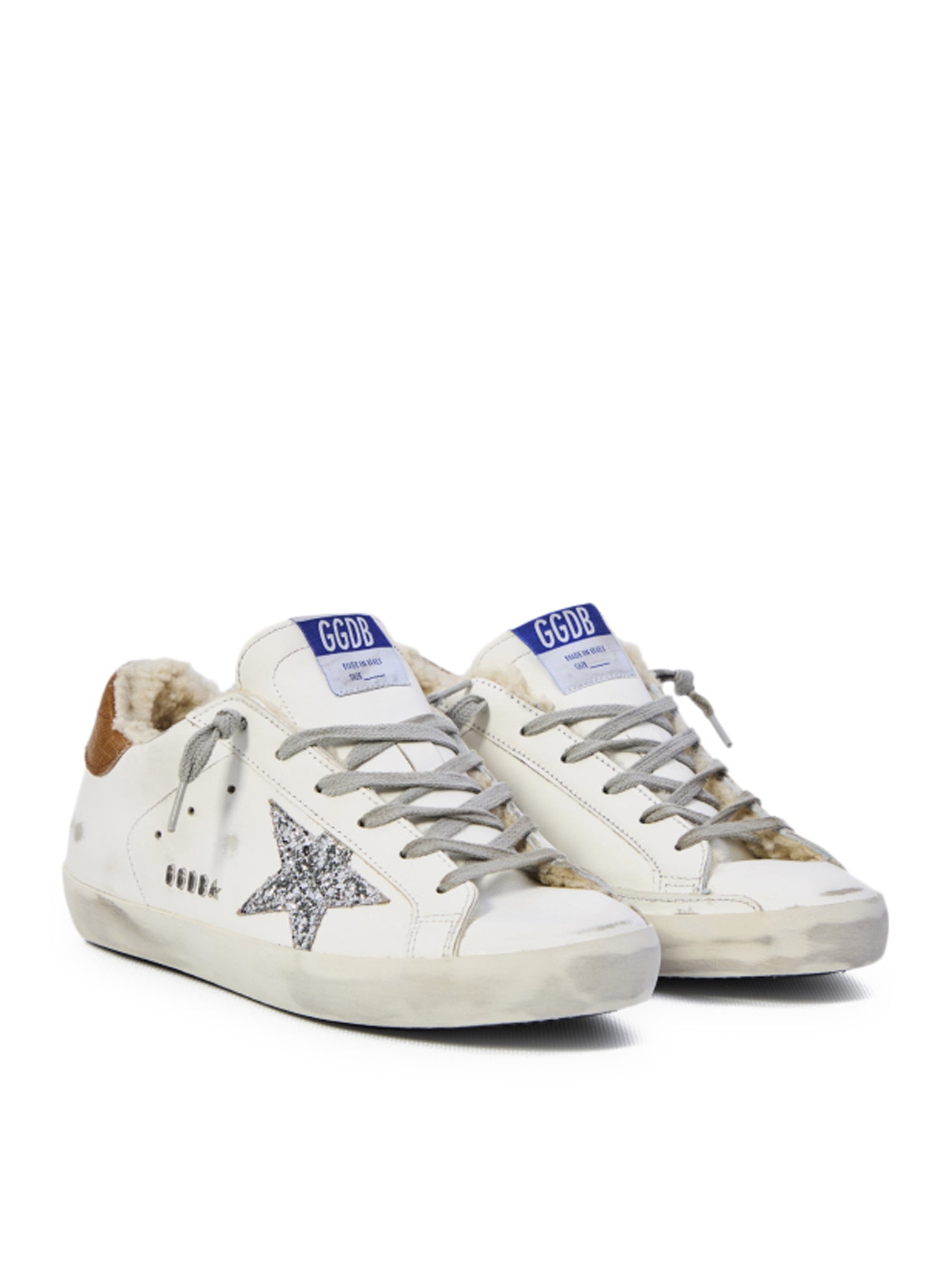 Super-Star Sneakers With Shearling Golden goose – Гарантія оригінальності – вид ззаду