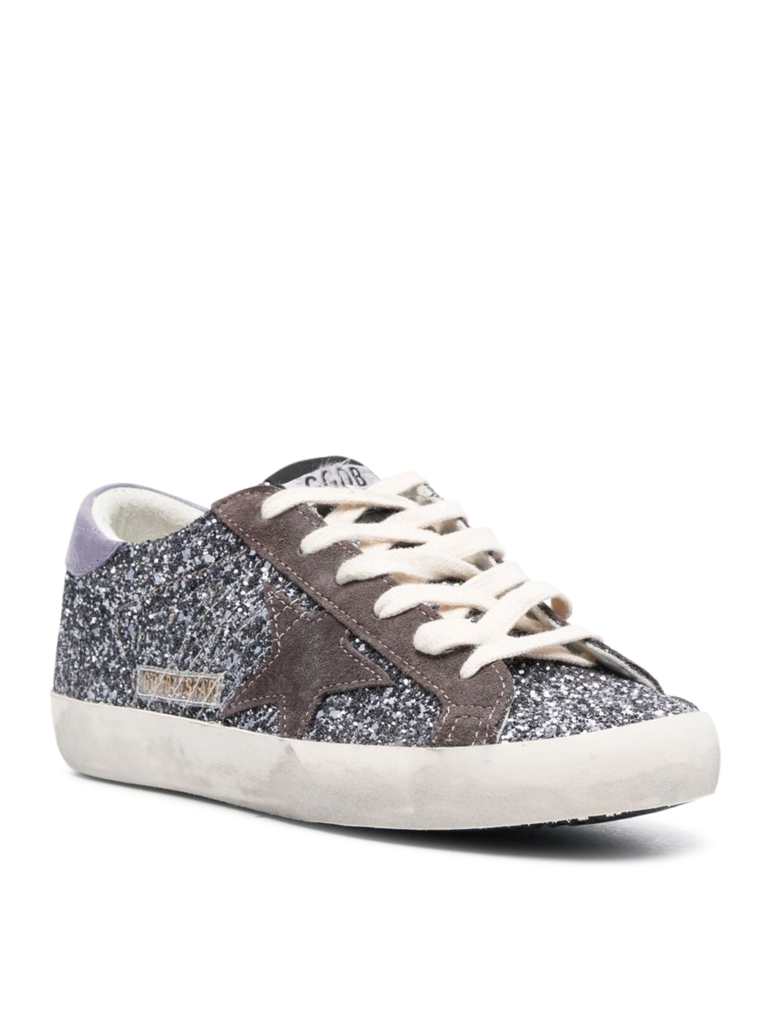 Super-Star Sneakers With Glitter Golden goose оригінал – Купити в Україні – вид ззаду