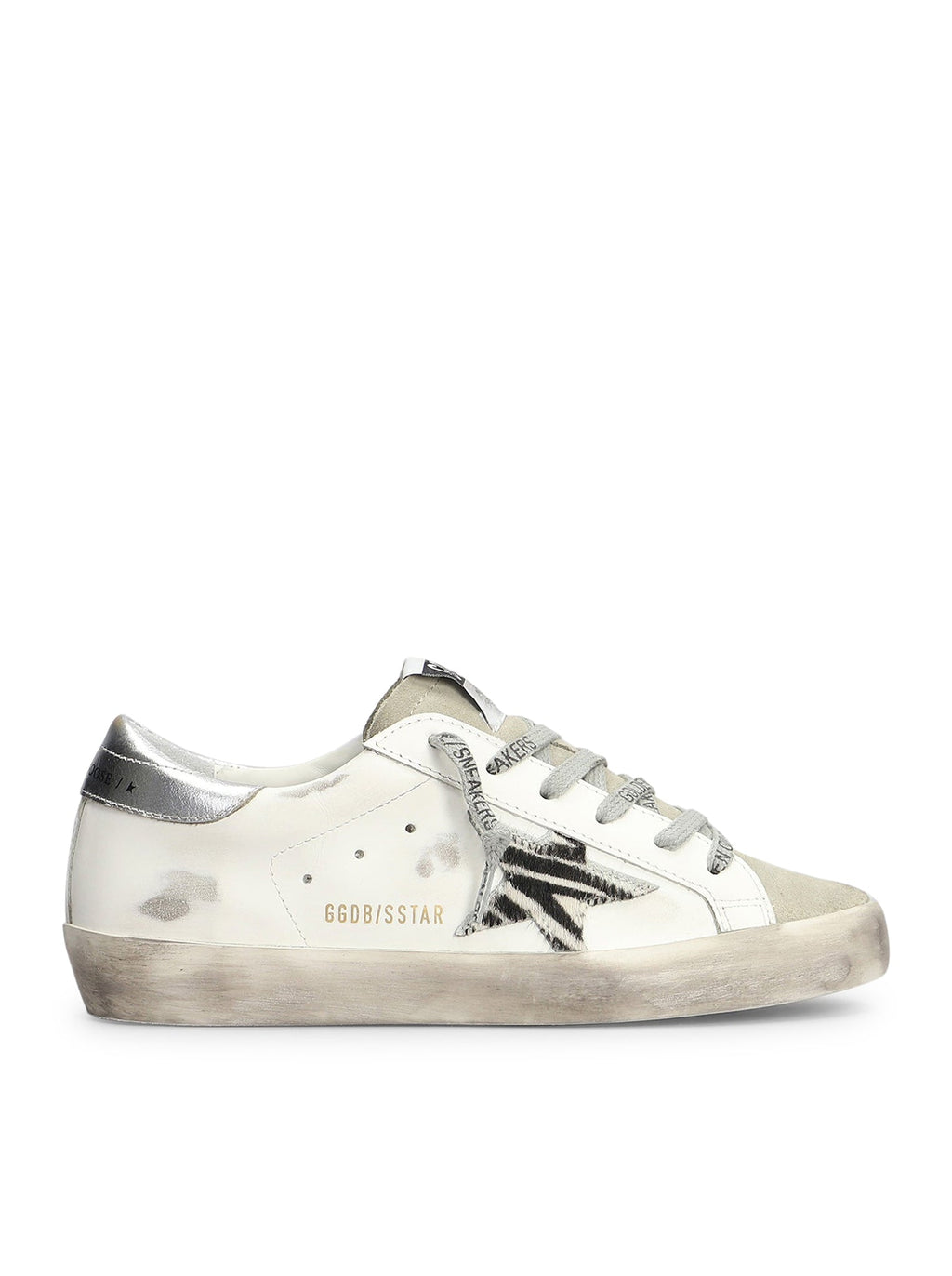 Super-Star In White Leather And Suede Golden goose – Гарантія оригінальності – боковий вид