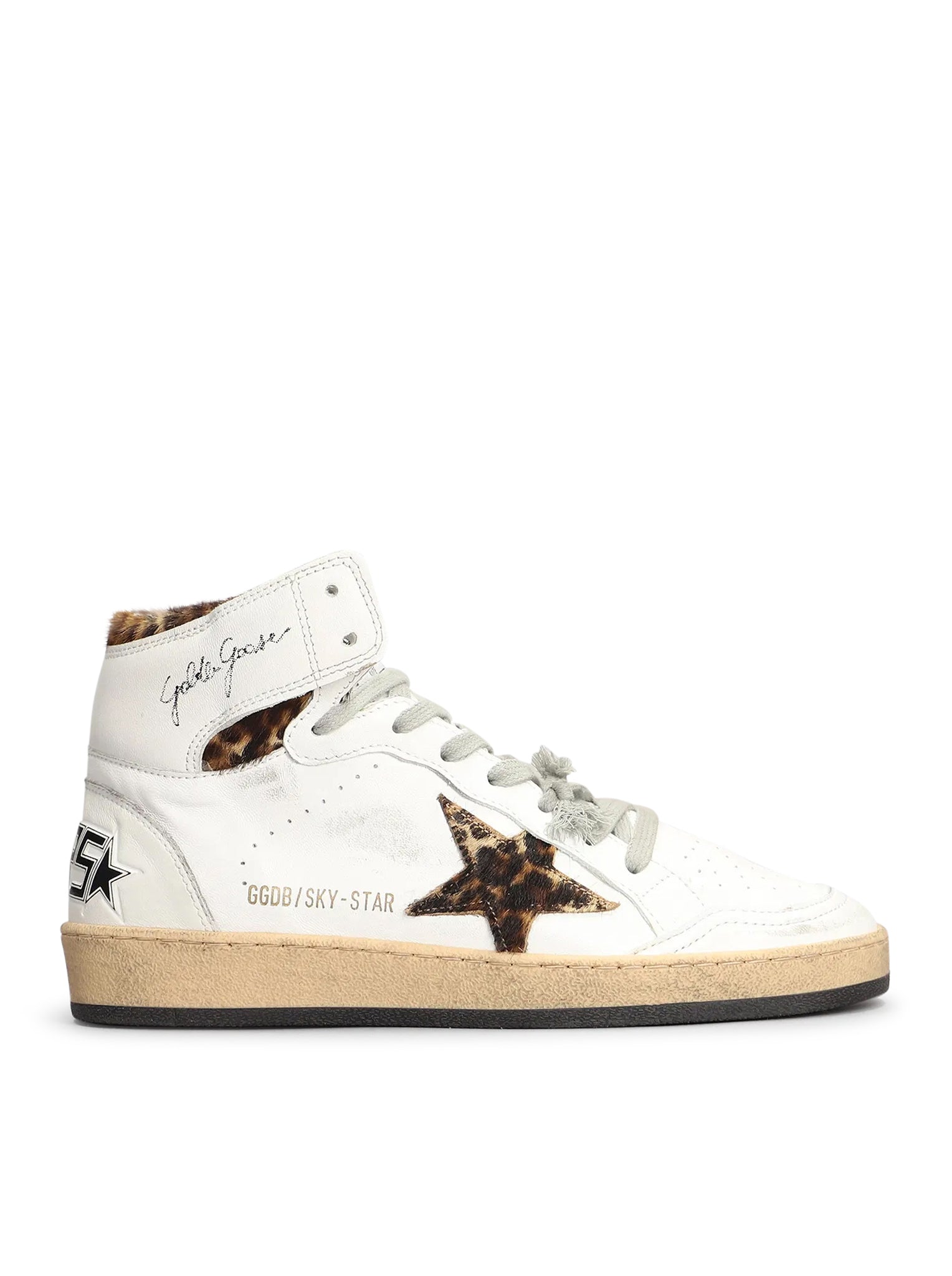 Sky-Star Sneakers With Leo Ponyskin Inserts Golden goose оригінал – Купити в Україні – боковий вид