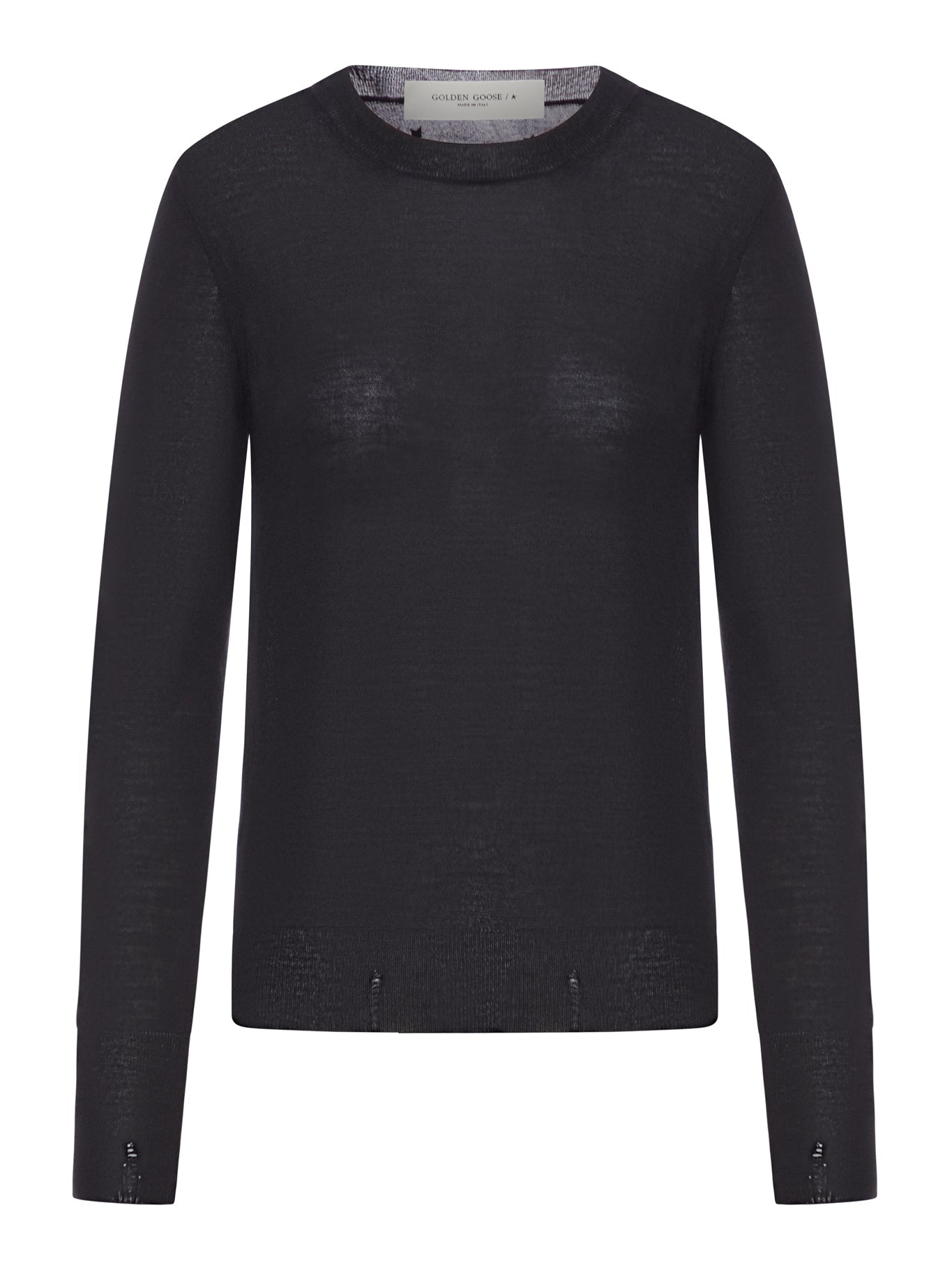 Оригінальна Women`s Crew Neck Wool Sweater Golden goose – боковий вид