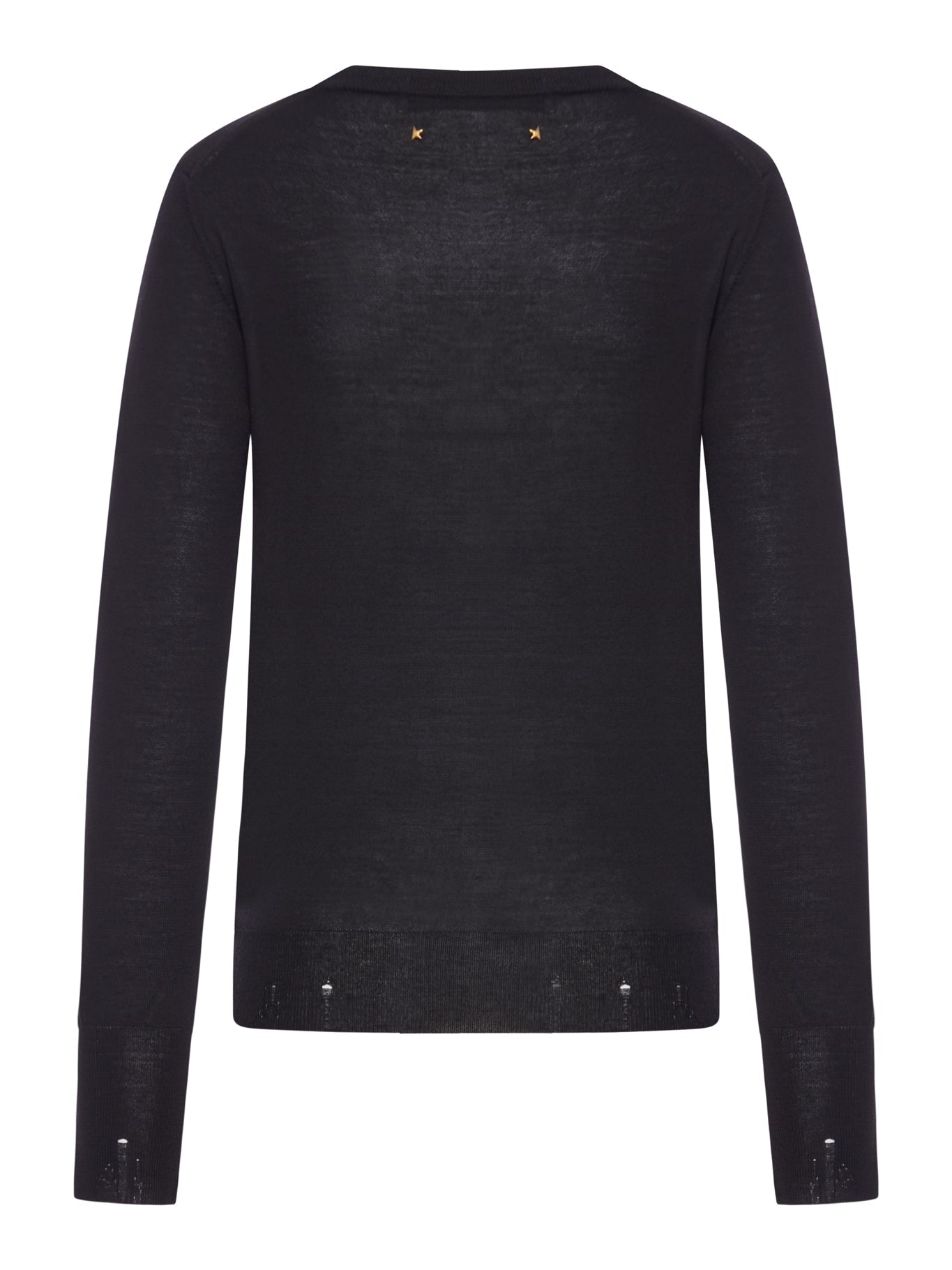Оригінальна Women`s Crew Neck Wool Sweater Golden goose – вид ззаду