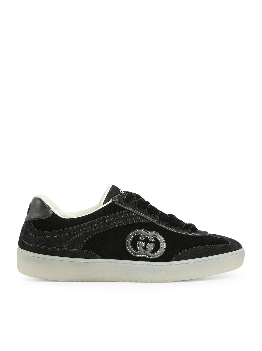 Black Velvet Sneakers Gucci оригінал – Купити в Україні – боковий вид