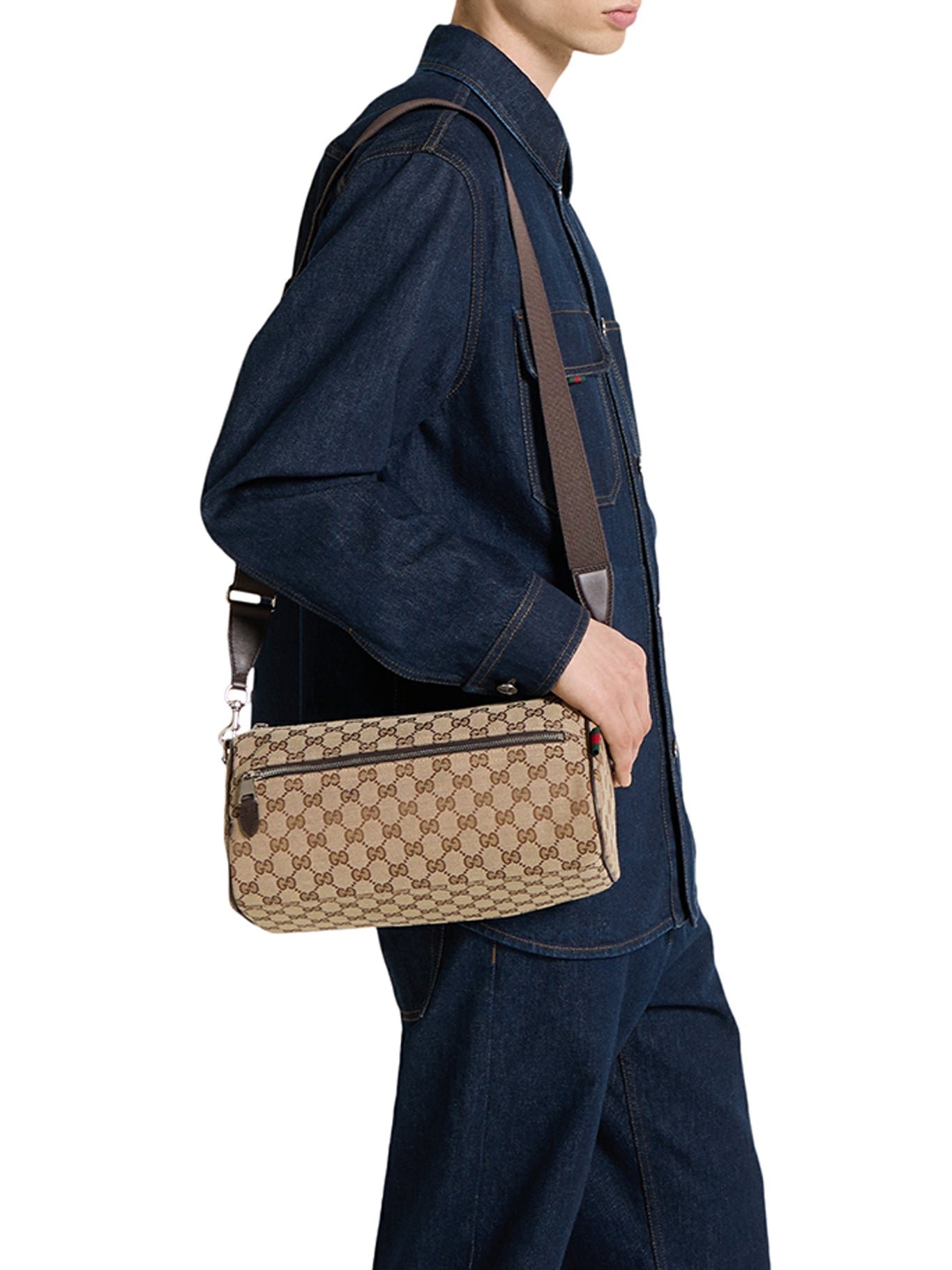 Оригінальна Small Cylindrical Bag Gucci – вид ззаду