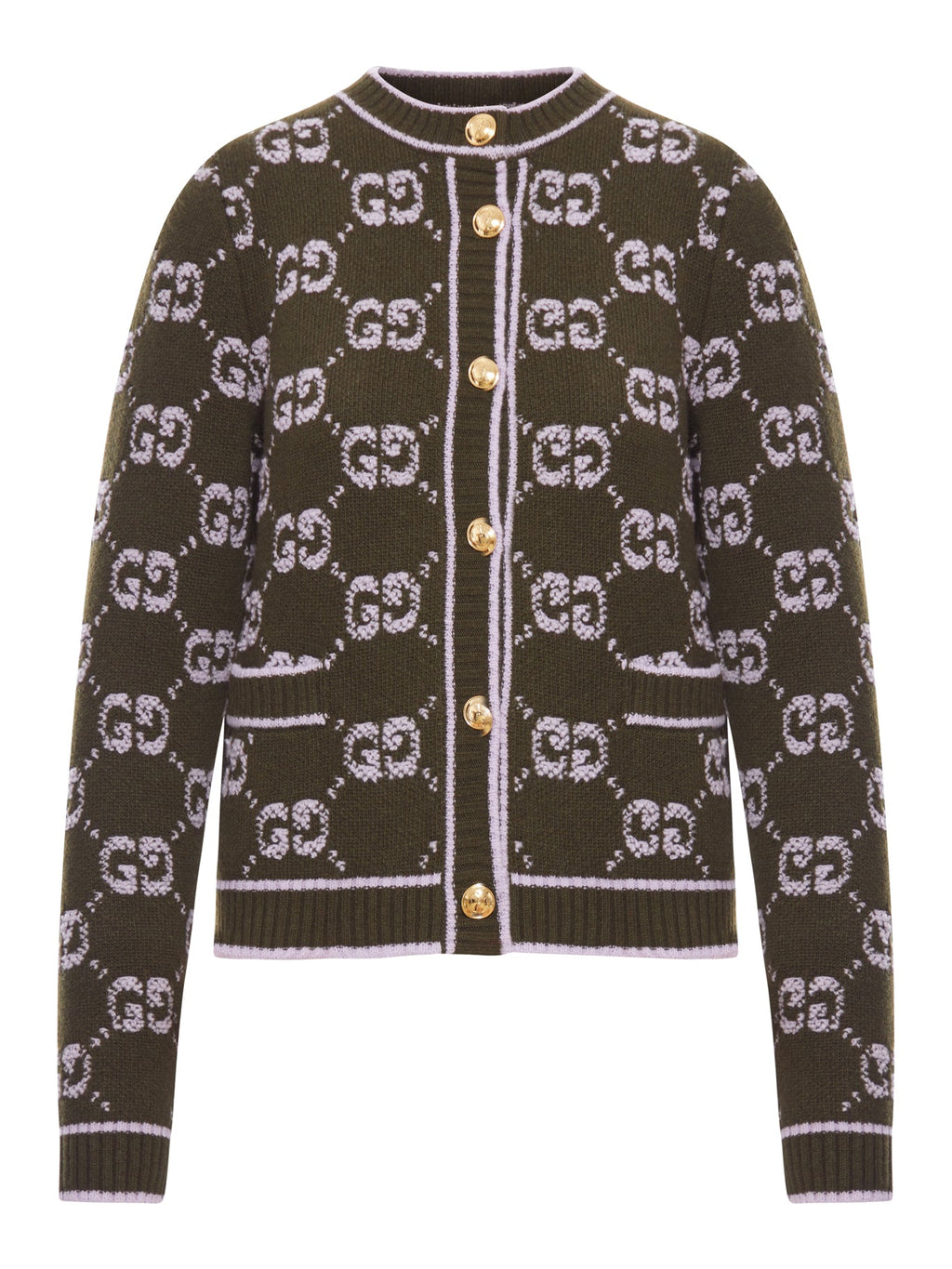 Gg Jacquard Bouclé ??wool Cardigan Gucci оригінал – Купити в Україні – боковий вид