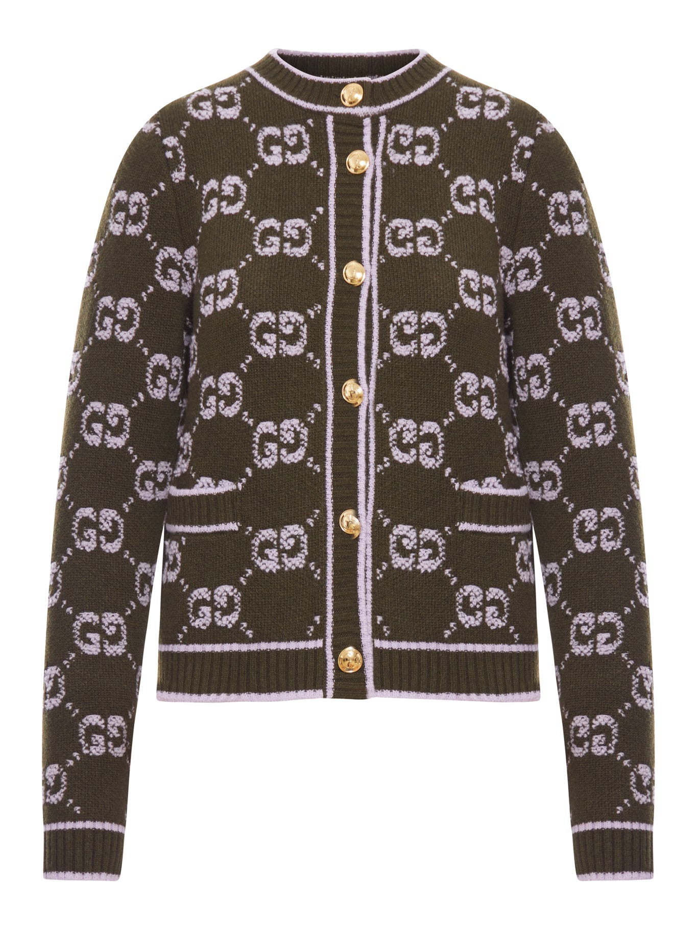 Gg Jacquard Bouclé ??wool Cardigan Gucci оригінал – Купити в Україні – боковий вид