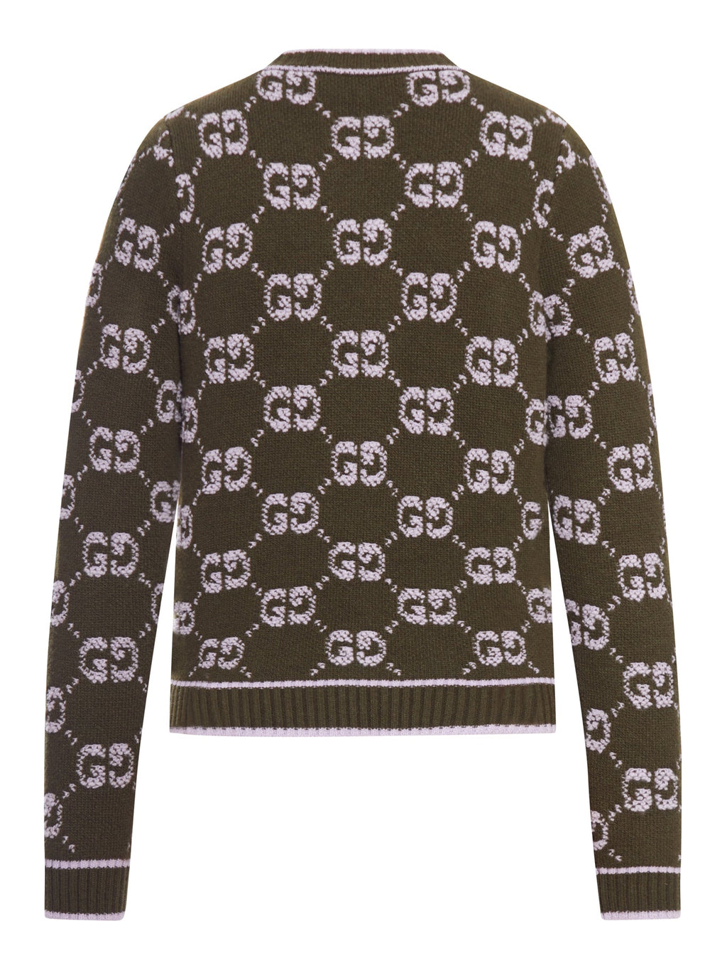 Gg Jacquard Bouclé ??wool Cardigan Gucci оригінал – Купити в Україні – вид ззаду