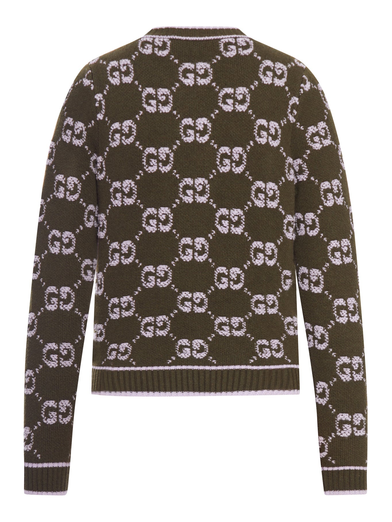 Gg Jacquard Bouclé ??wool Cardigan Gucci оригінал – Купити в Україні – вид ззаду